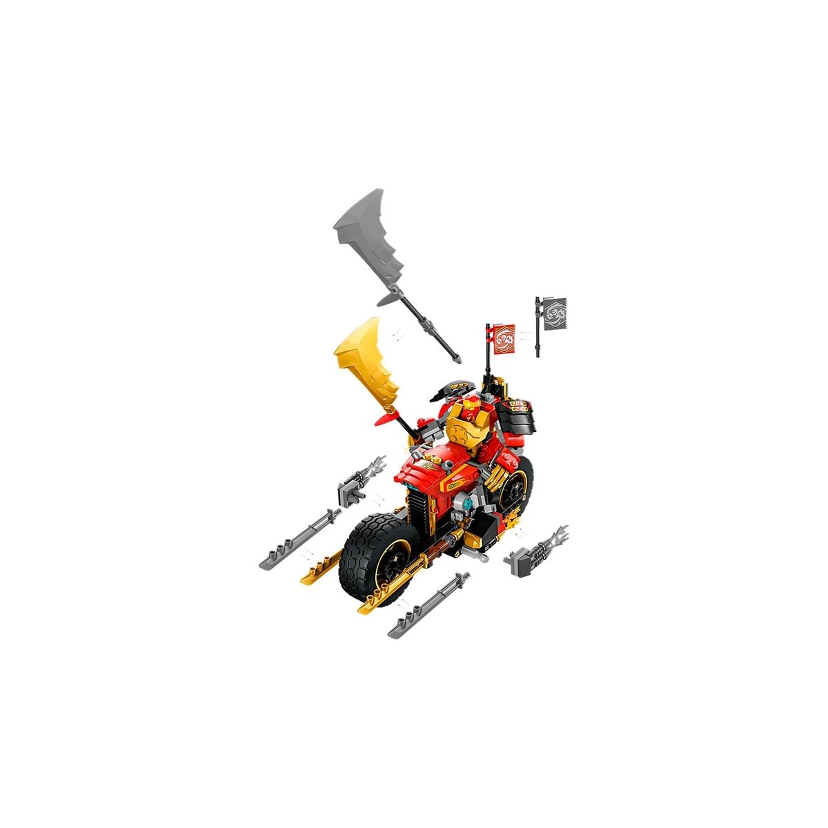 Ninjago La moto du robot de Kai – Évolution multicolore, LEGO