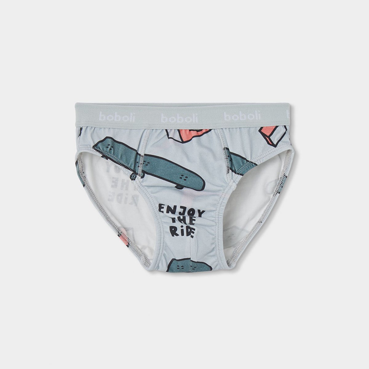 Lot 3 slips garçon imprimé skate multicolore, BOBOLI
