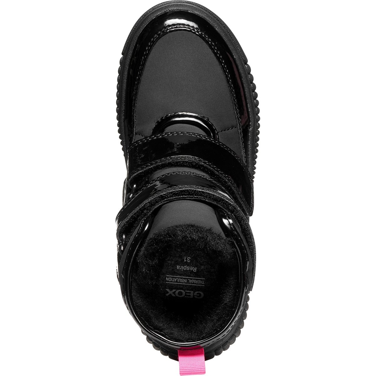 Bottines J LAQUINNY B ABX noir/fuchsia fluo, GEOX