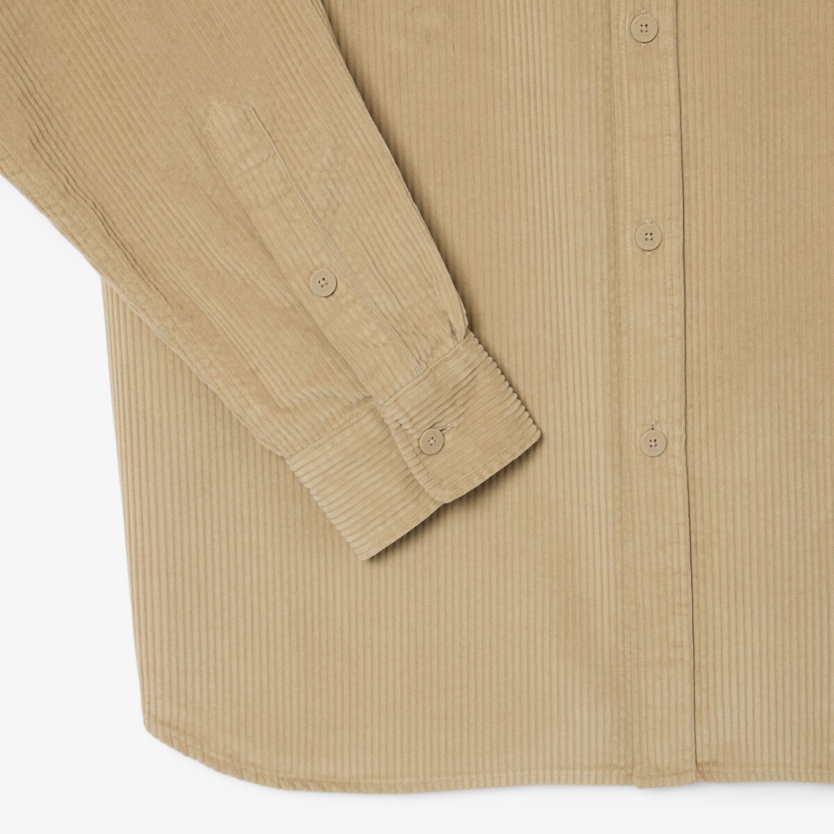 Chemise en velours, Regular Fit beige, LACOSTE
