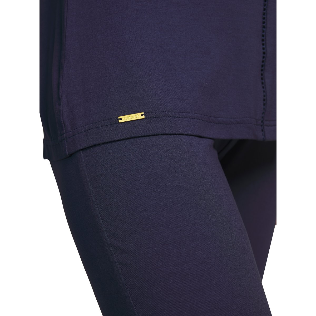 Tenue de détente et intérieur pyjama leggings haut Vainica bleu marine, SELMARK