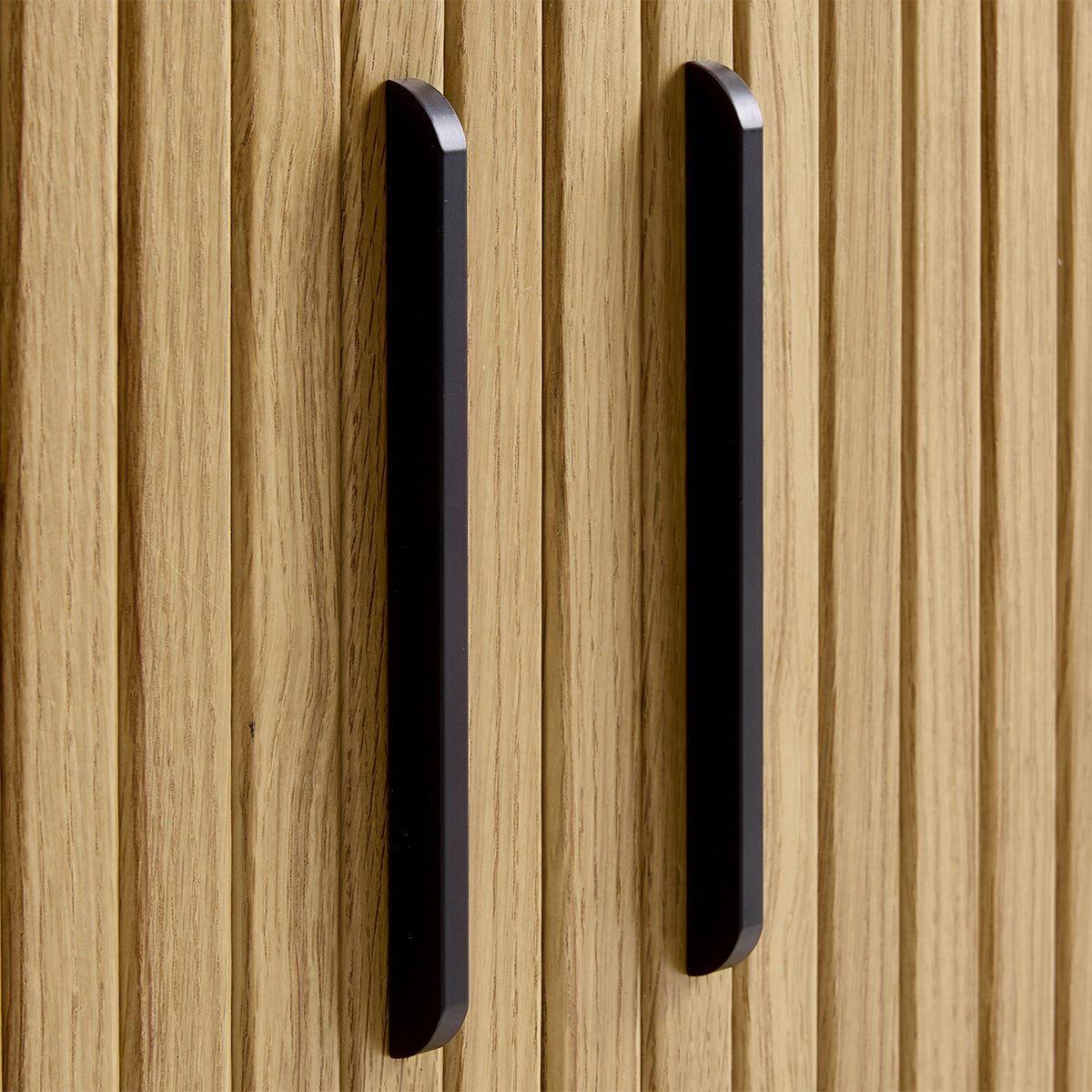 Meuble bas 180 cm 2 portes - Bois - ALBA bois foncé,naturel,noir, MAISON AUBERTIN