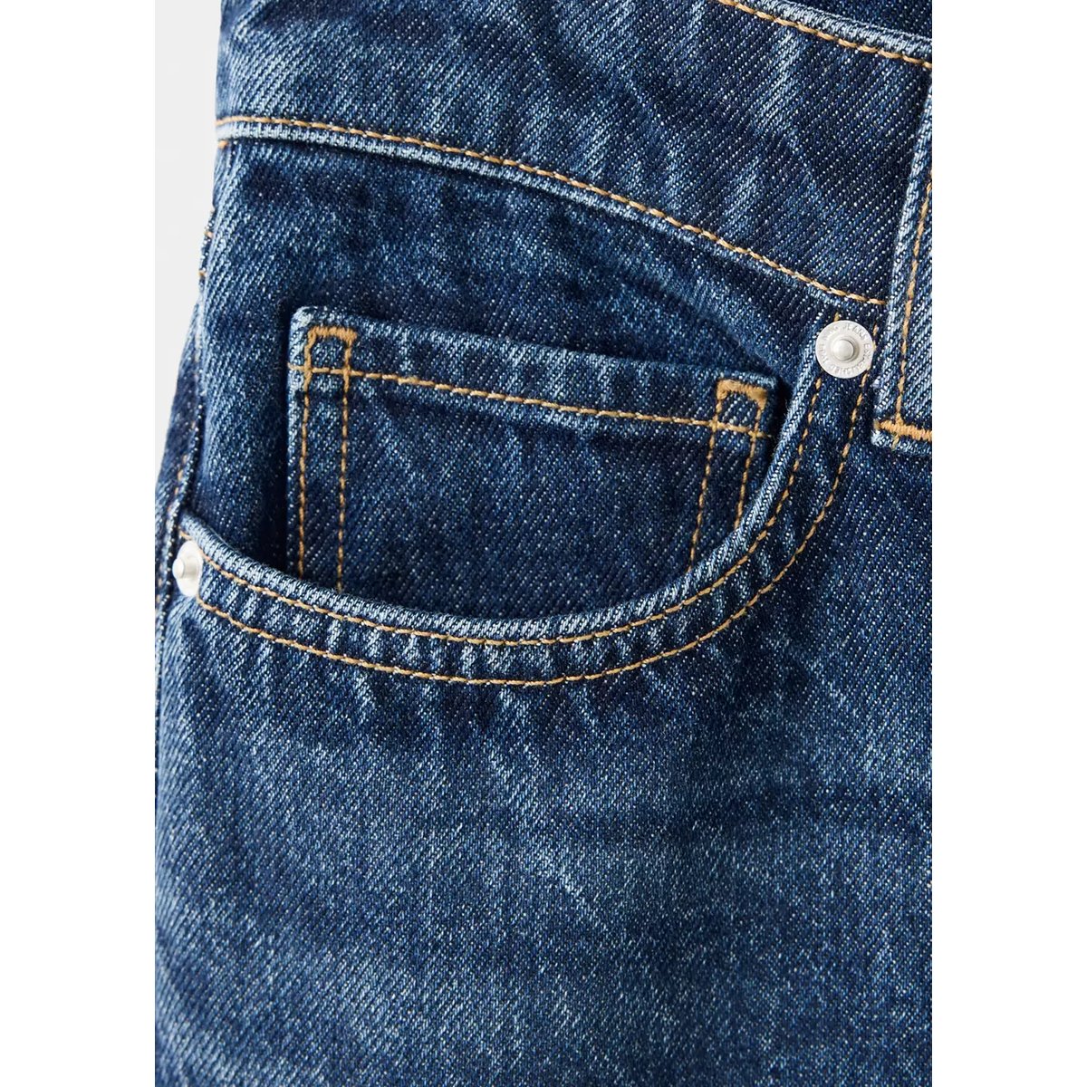 Jeans flare taille basse bleu foncé, MANGO