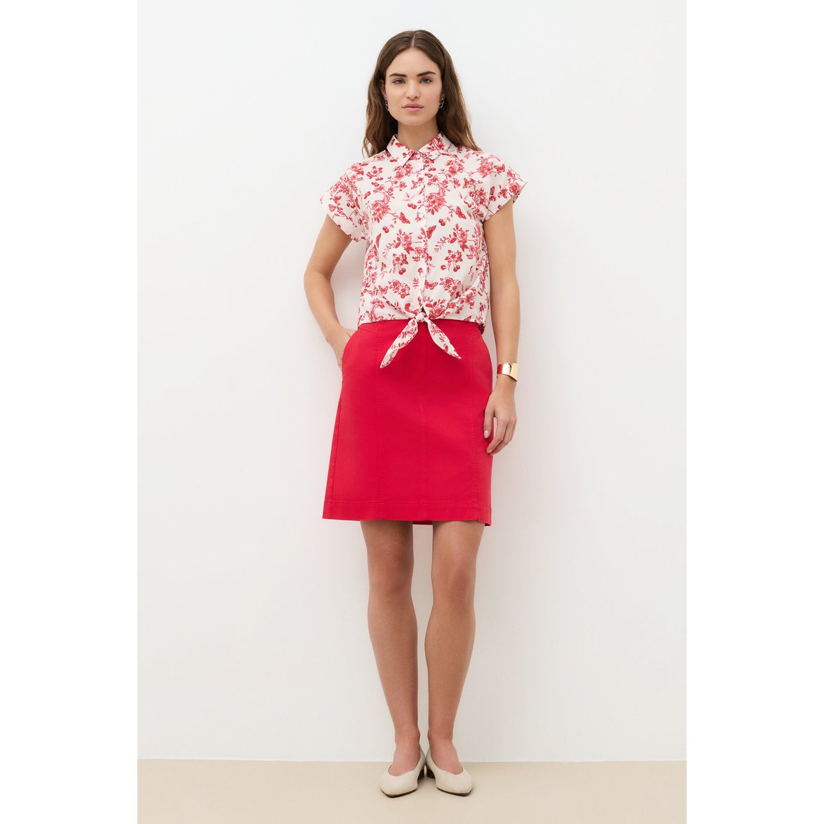 Chemise droite col CHEMISE CLIVIO ivoire, CAROLL