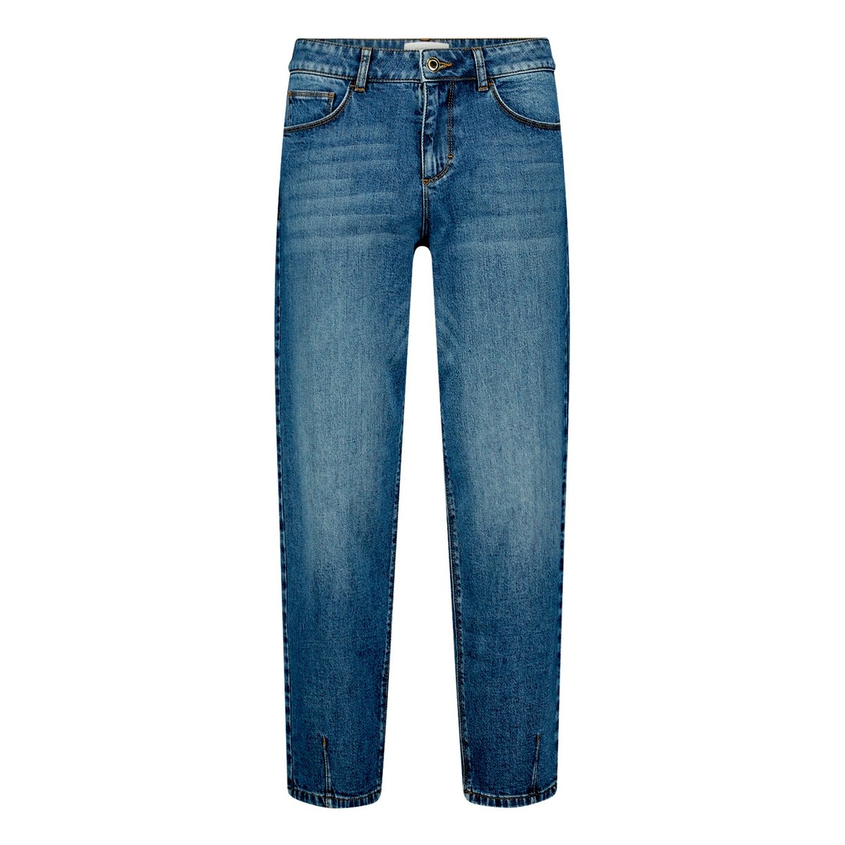 Jean d'aspect usé à effet délavé dark blue denim, CARTOON