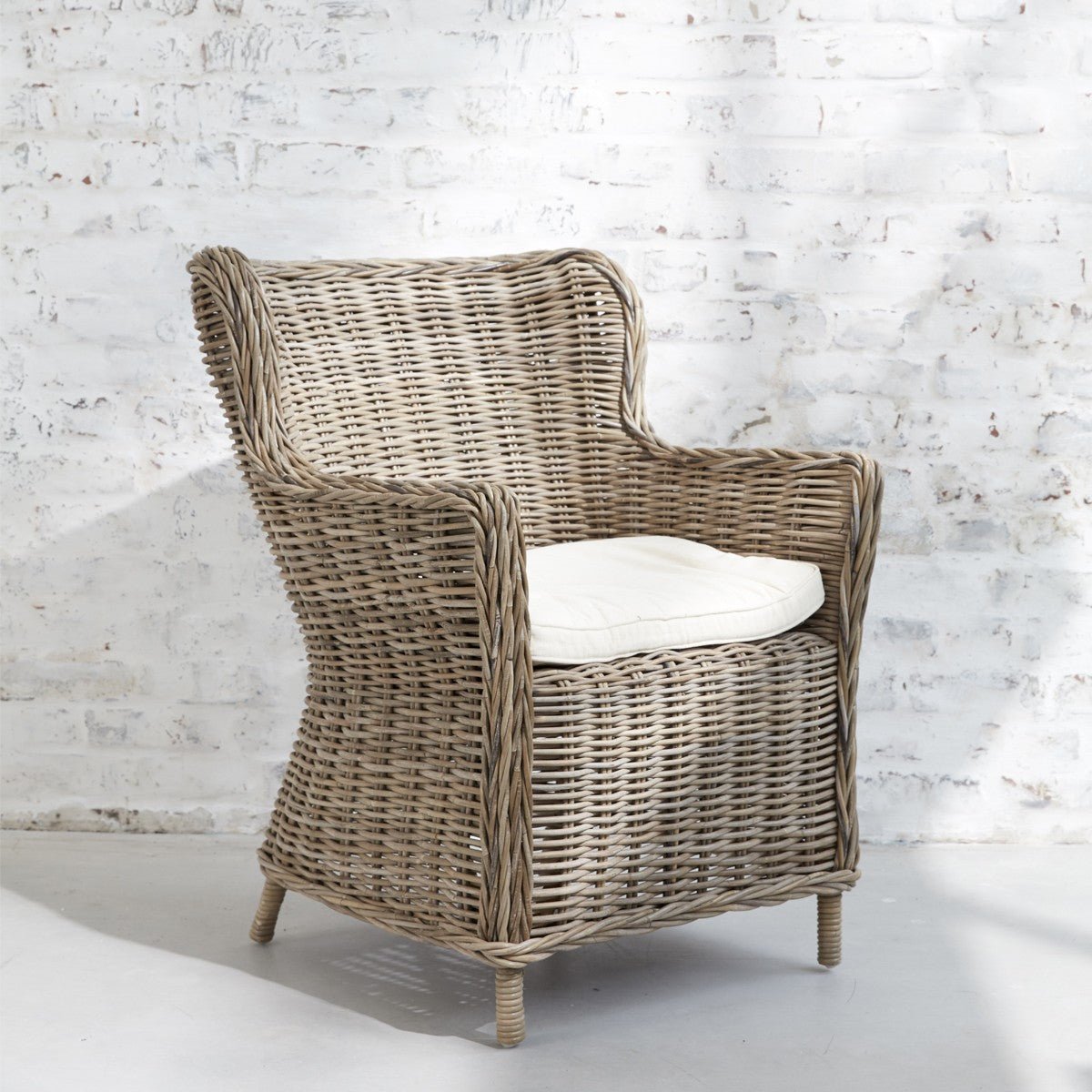 Fauteuil en rotin tressé ATLANTIC naturel, BERAH GETAH