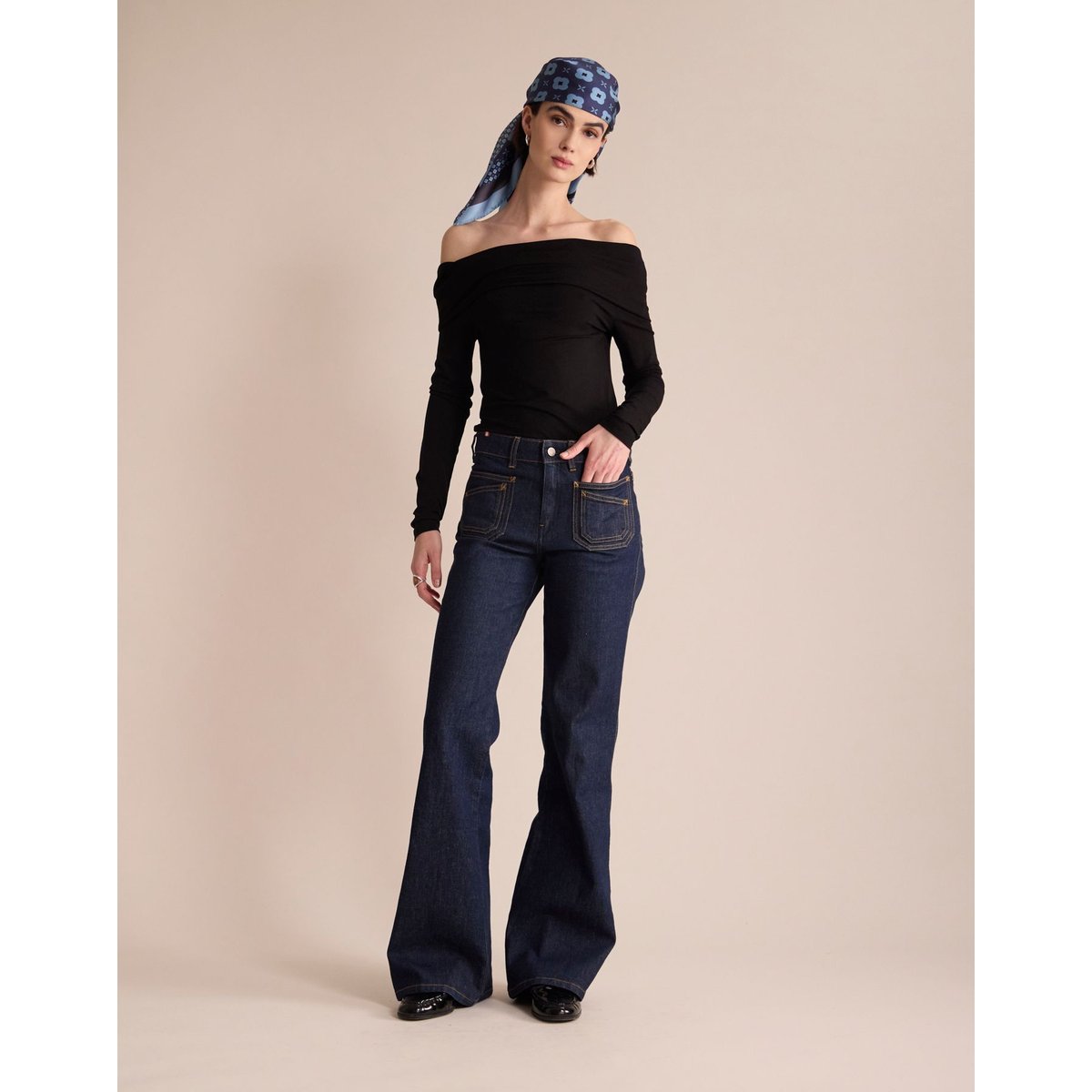 Jean Rick bleu, INES DE LA FRESSANGE PARIS