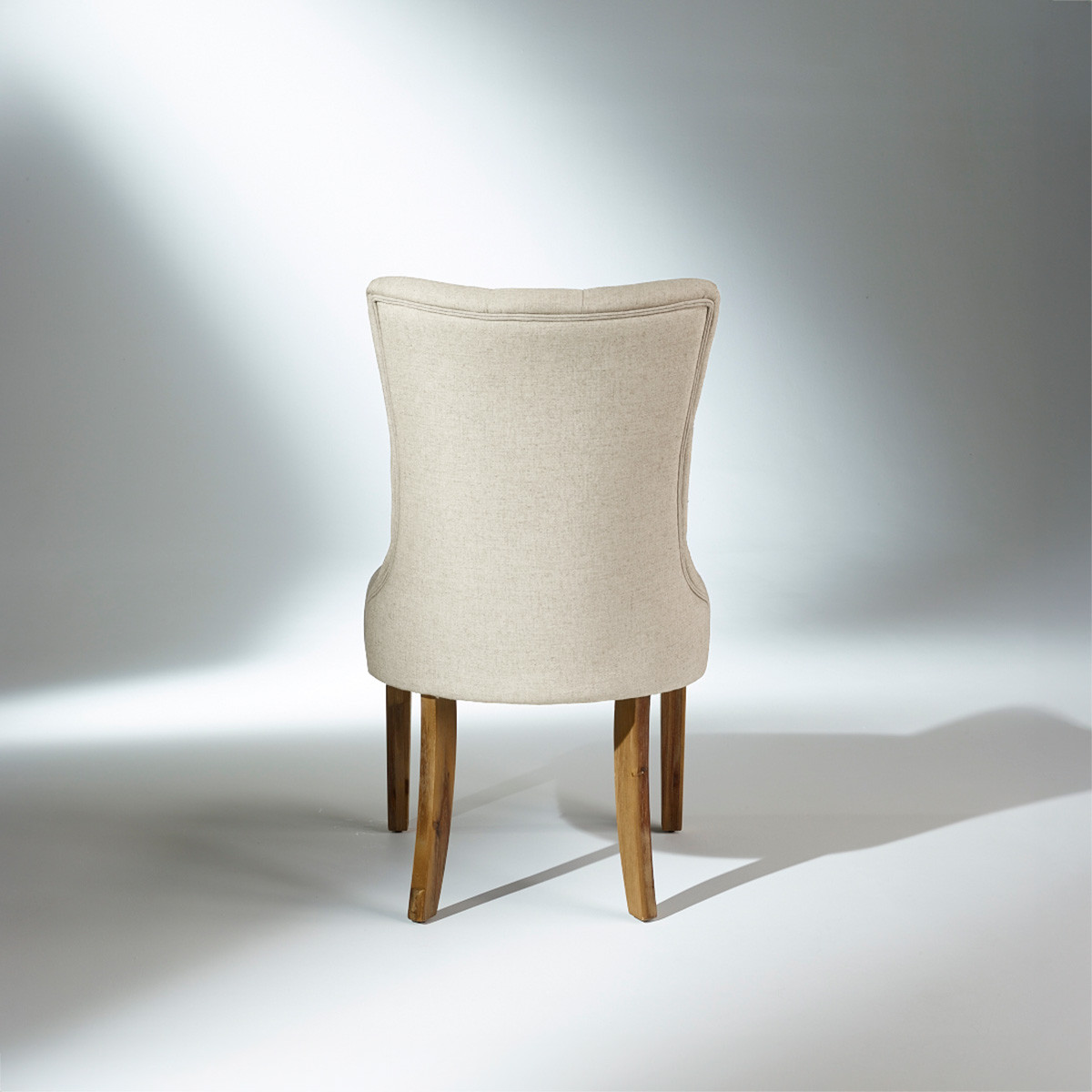 Lot de 2 chaises en bois et lin OPHELIA ficelle, ROBIN DES BOIS