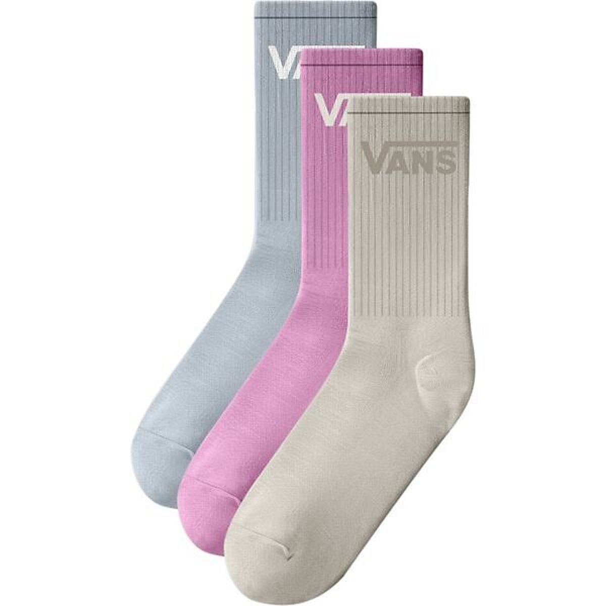 Set van 3 sokken 31/34-31/34 roze + blauw + beige, VANS