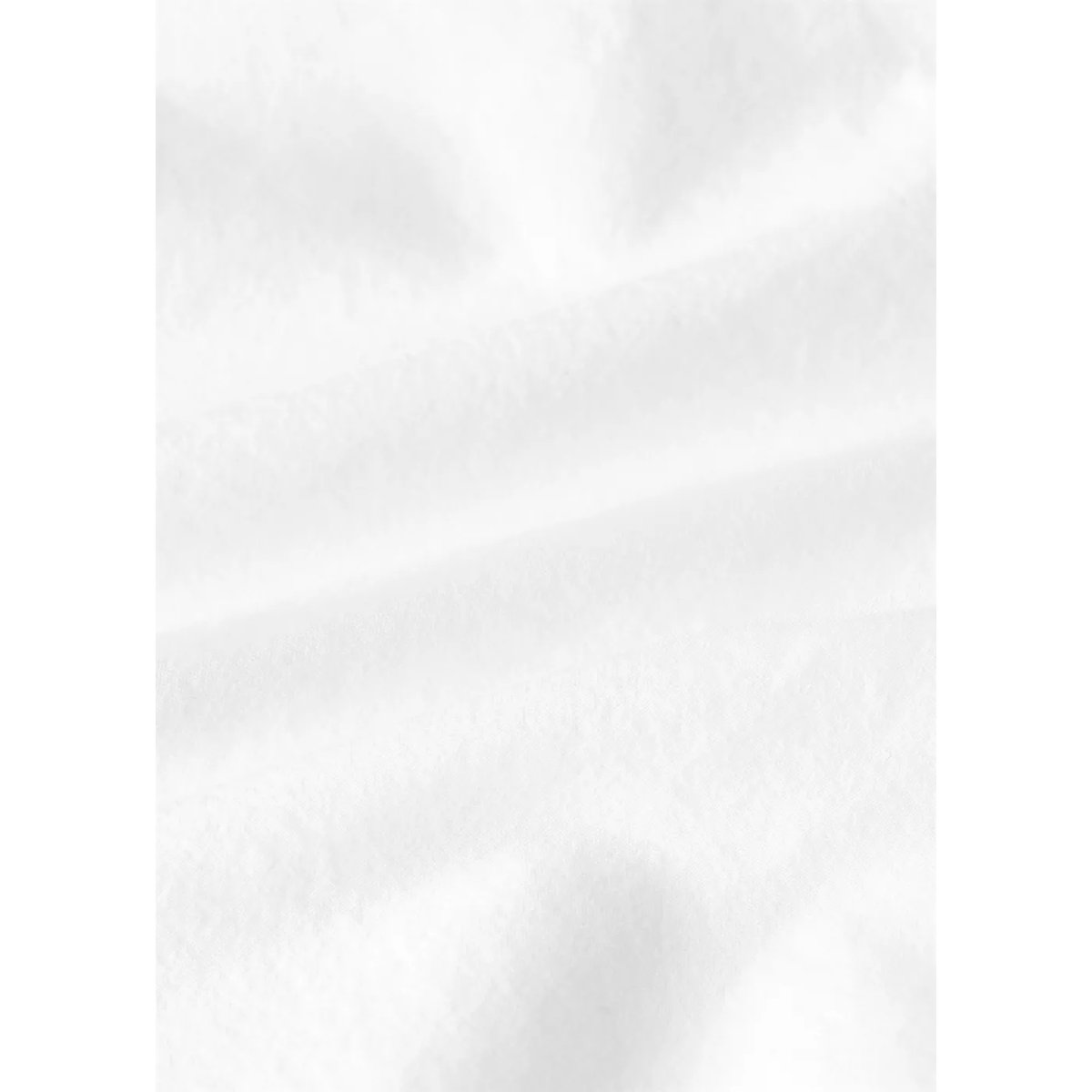 Drap plat enfant percale garment-wash Lit 90 cm blanc, MANGO HOME