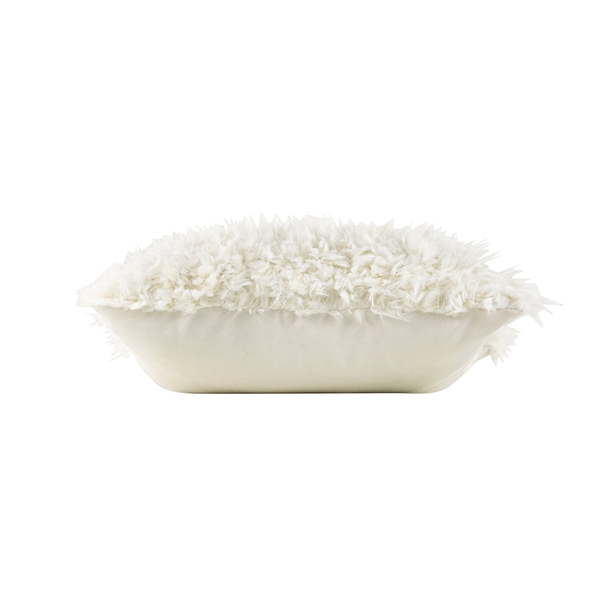 Coussin doux en imitation fourrure avec housse amovible naturel, DOUCEUR D'INTÉRIEUR
