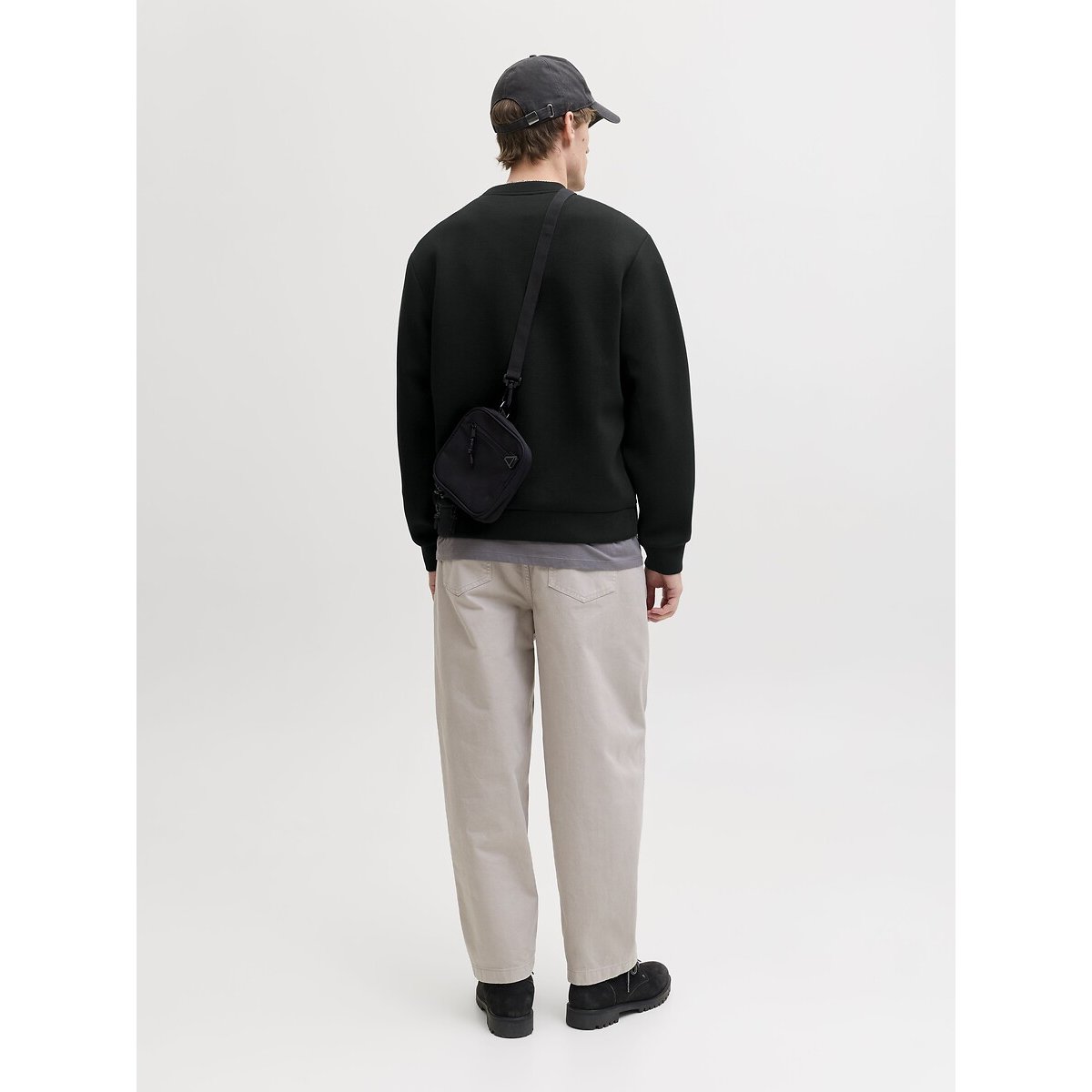 Sweat col rond, FUSION noir, JACK & JONES