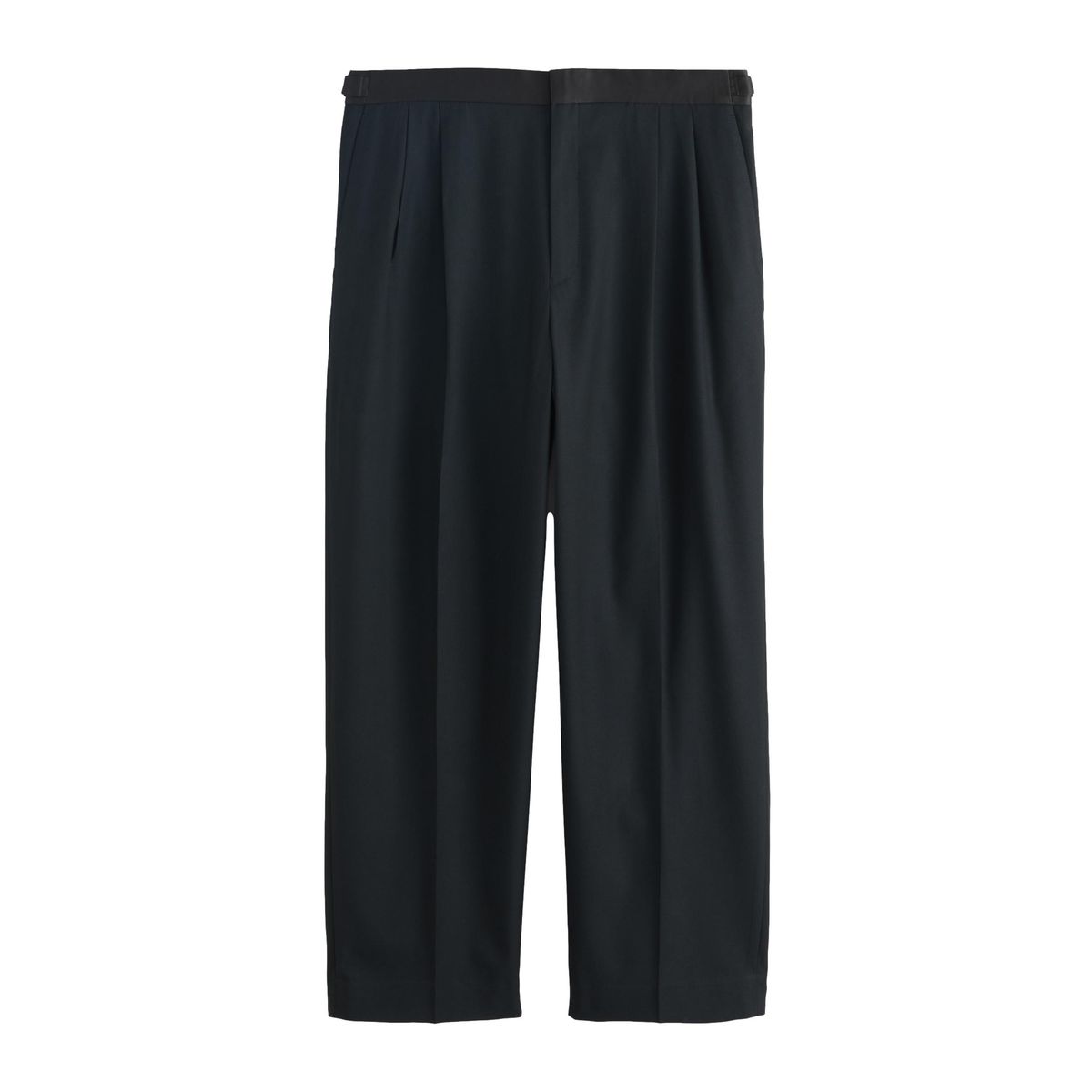 Pantalon de smoking coupe ample noir, NEXT