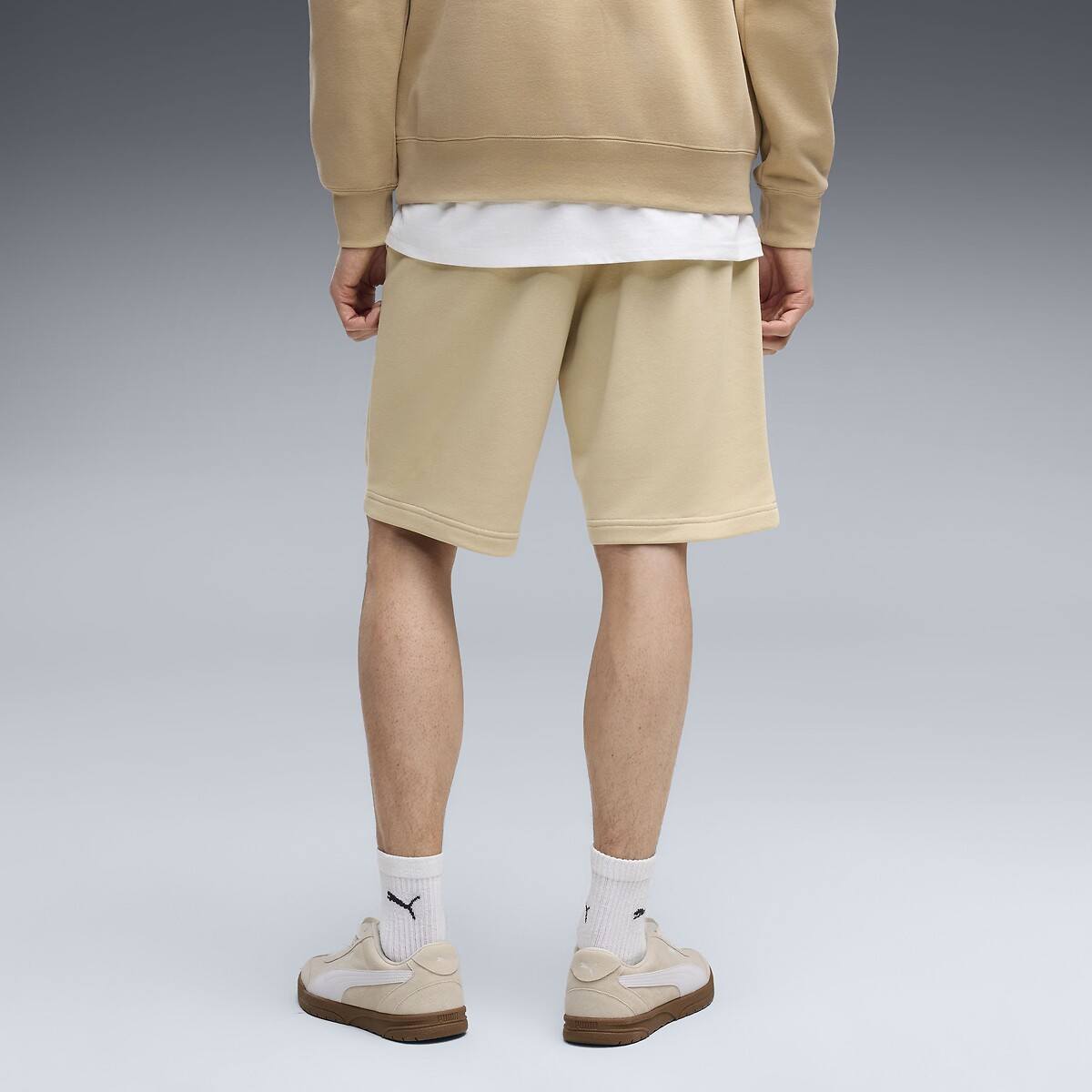 Short Essentiel à logo marron beige, PUMA