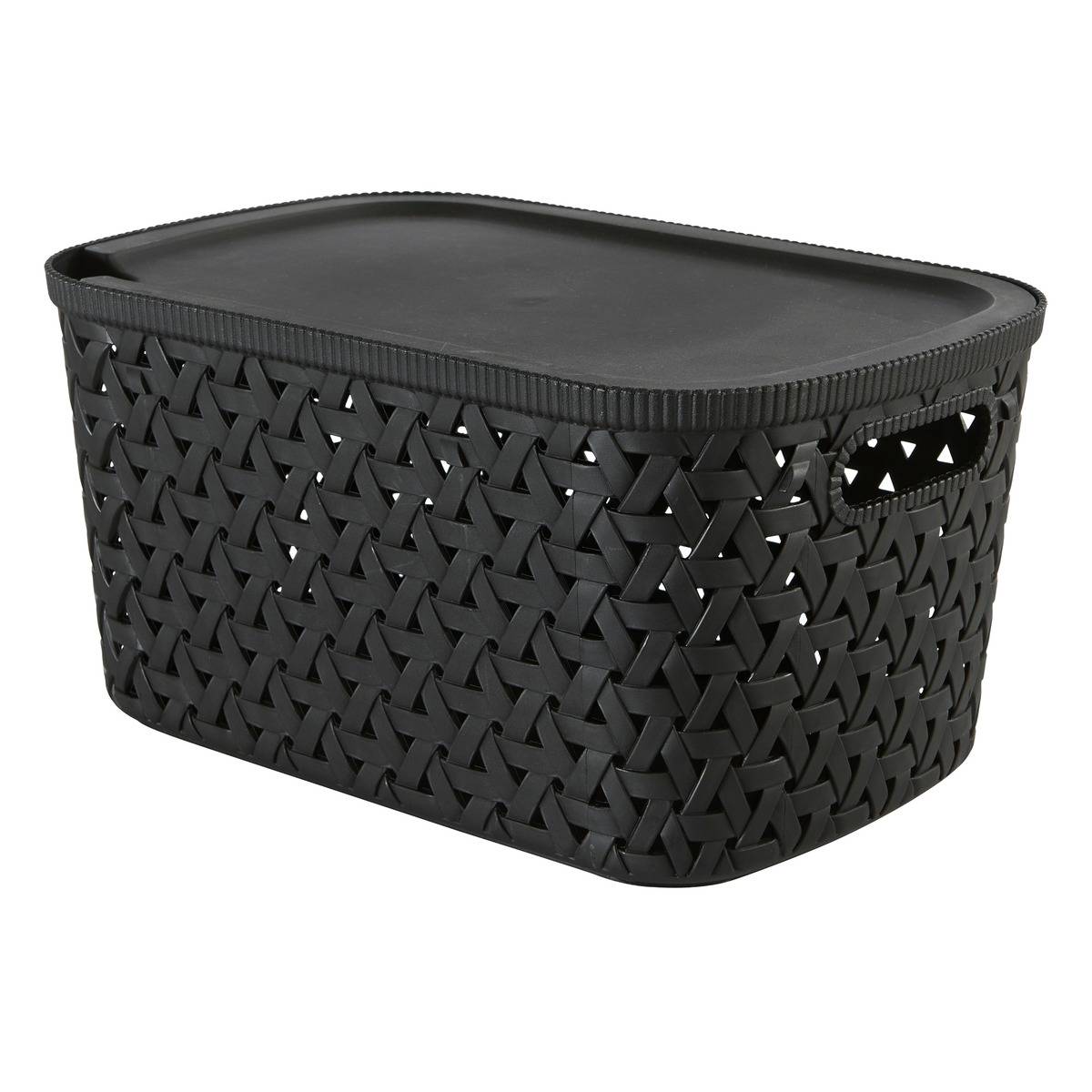 Panier de rangement 6,7L TRESSY noir, 5FIVE SIMPLY SMART
