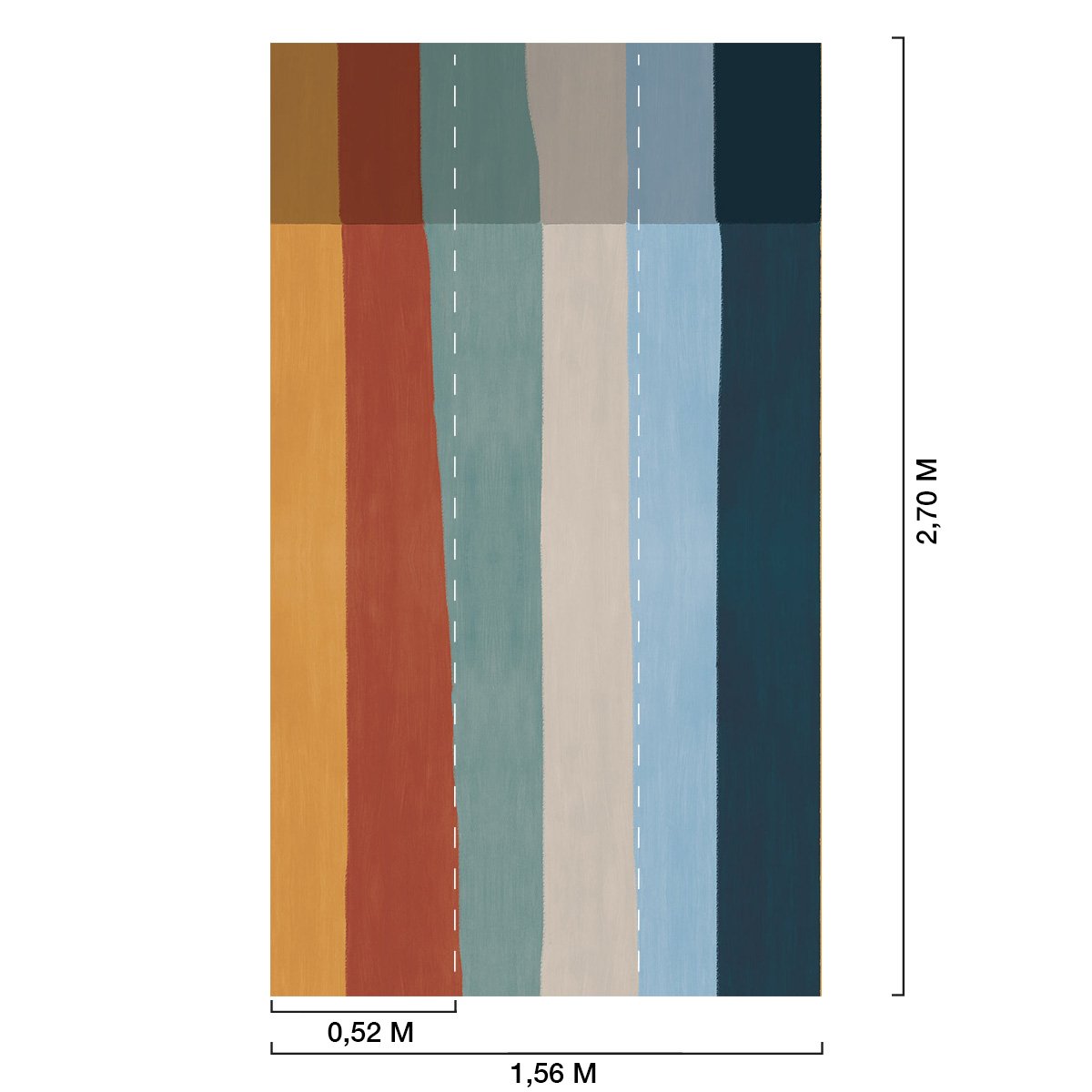 Papier peint, automne multicolore, HEXOA