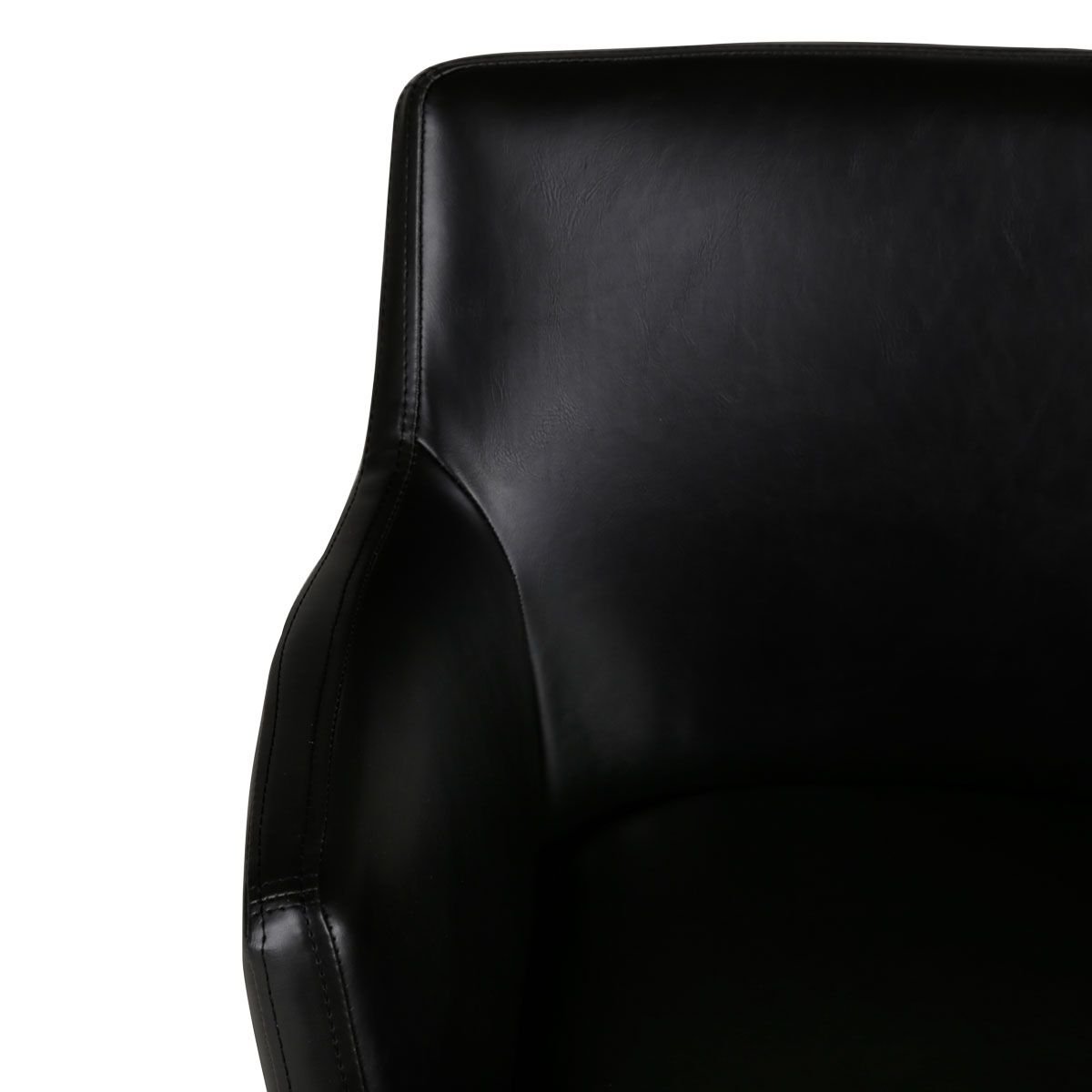 Fauteuil PU noir, ZAGO