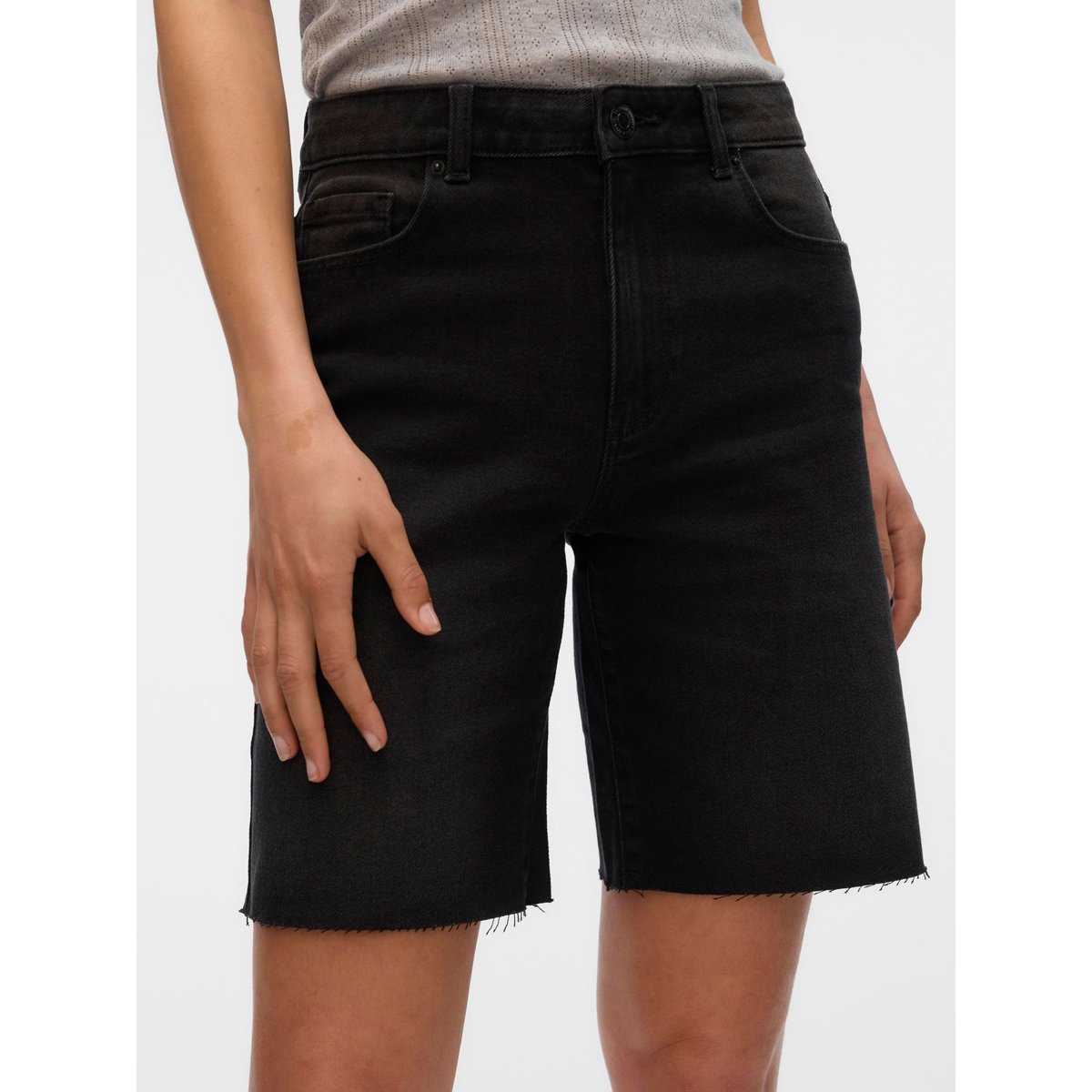 Short En Denim black denim, VERO MODA