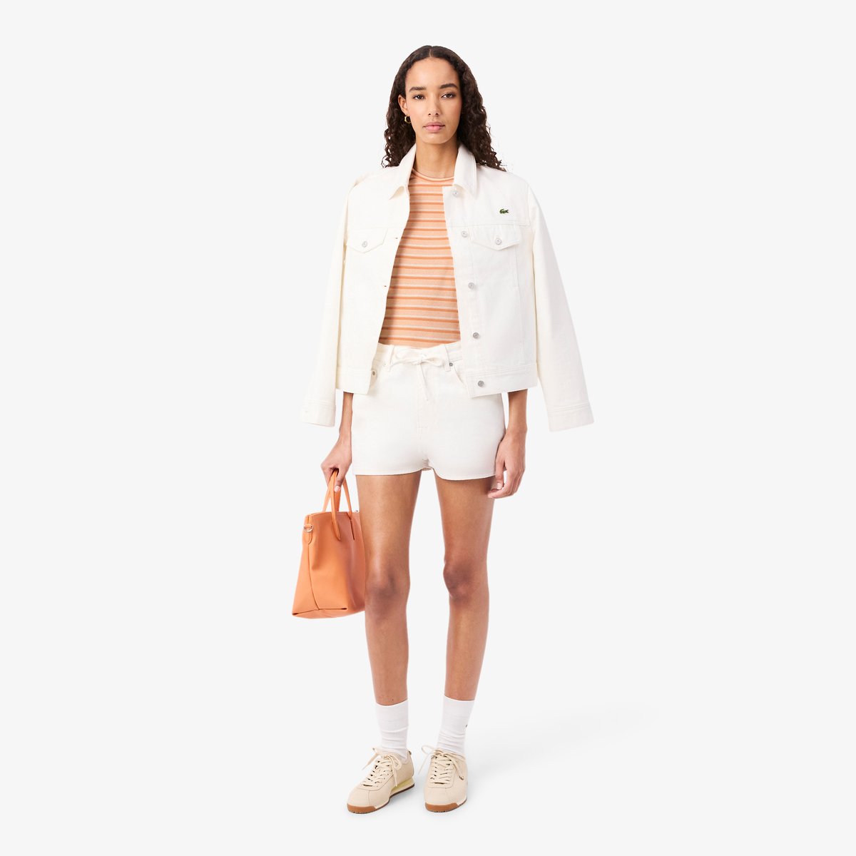 T-shirt jersey rayé rose-4aw, LACOSTE