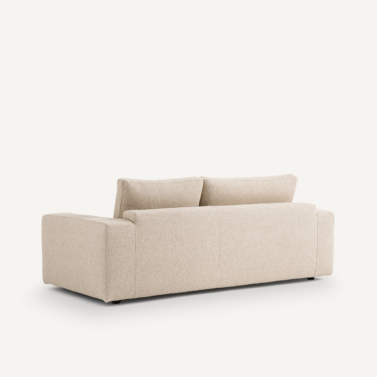 Canapé 3 places compact bouclette, Skander sable, AM.PM
