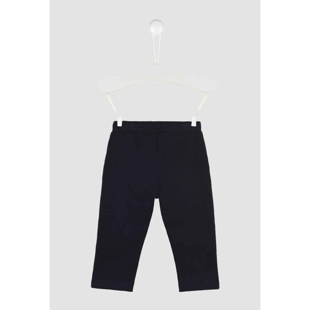 Jogging uni en molleton en coton BIO GOTS marine, BOUT'CHOU