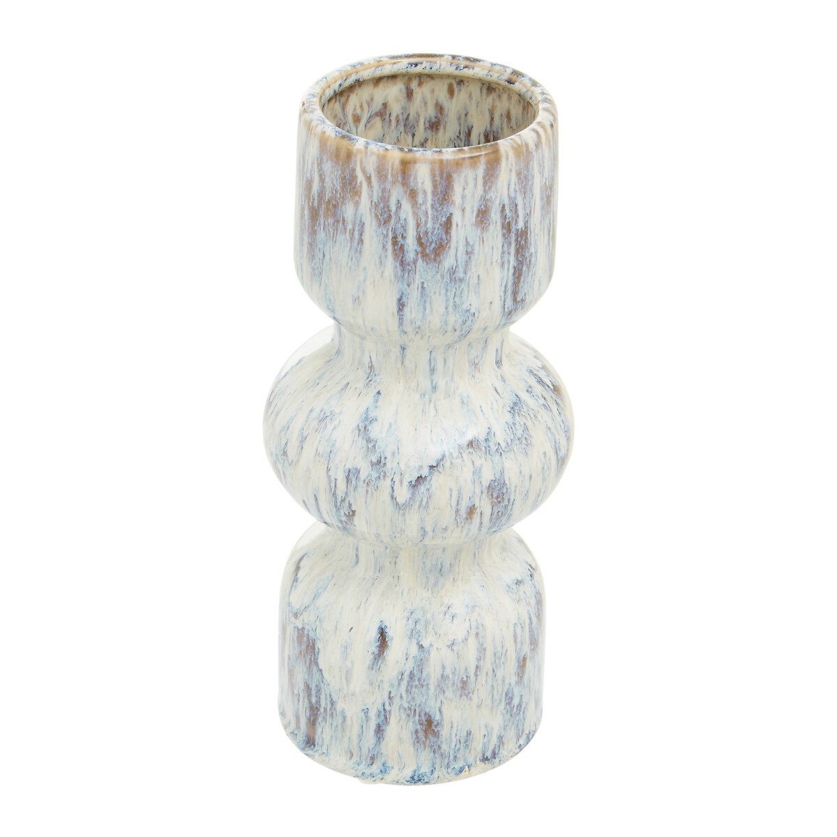 24cm Beige Speckled Contemporary Stone Vase beige, ÉDITÉ