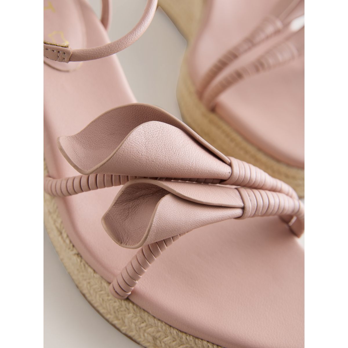 Chaussures compensées cuir forever comfort® rose, NEXT