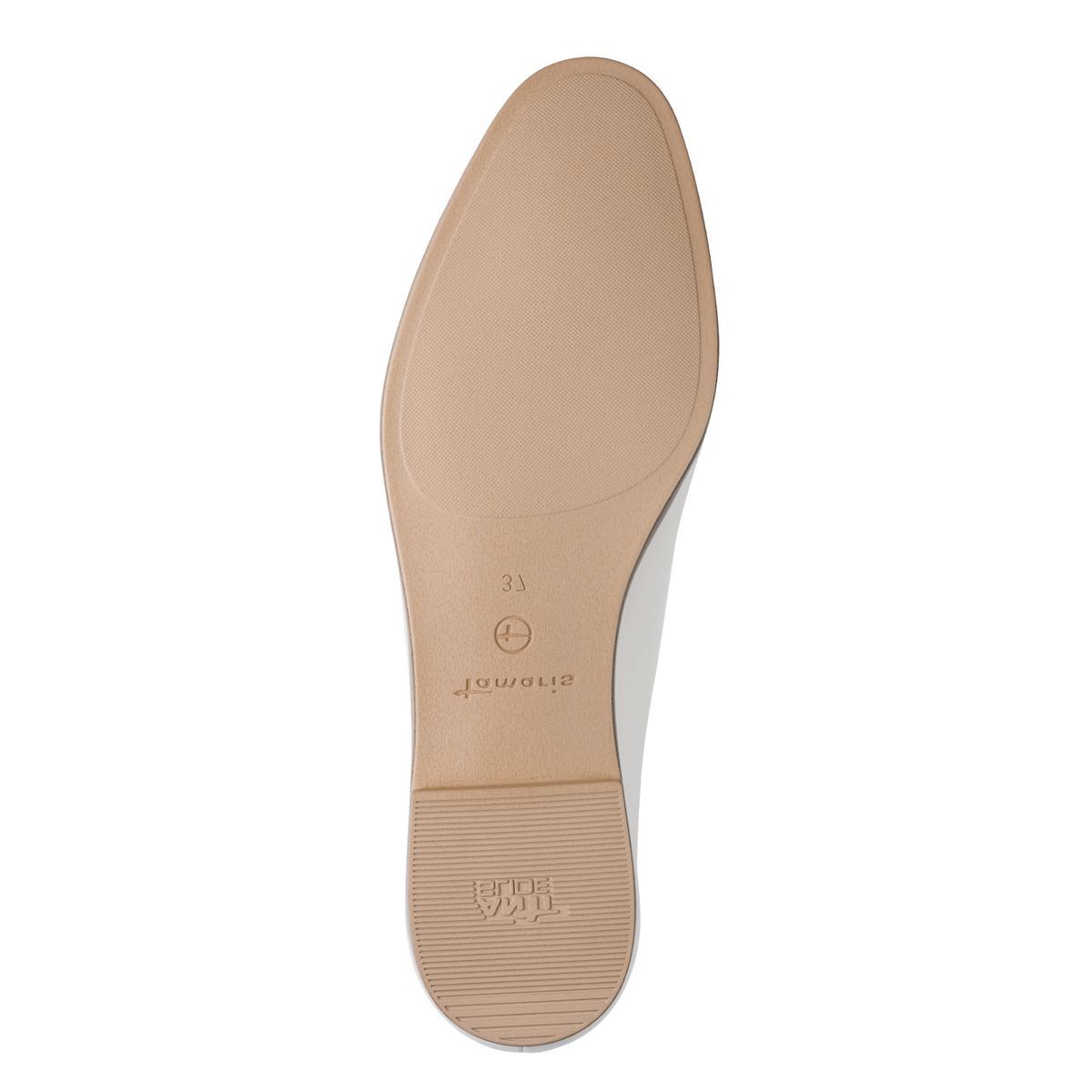 Slipper en cuir blanc cuir, TAMARIS