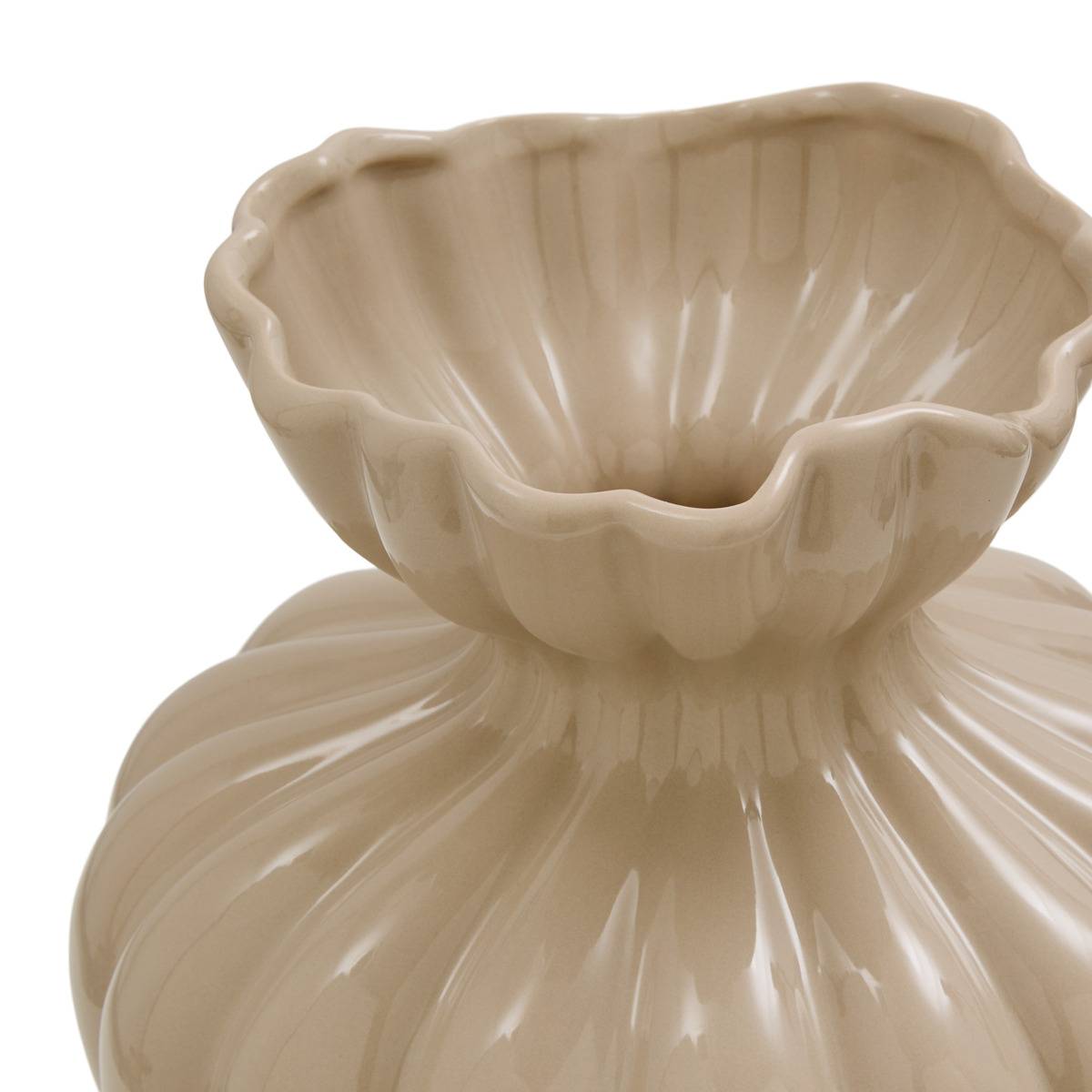 Vase H 23,5 cm MONA marron, ATMOSPHERA