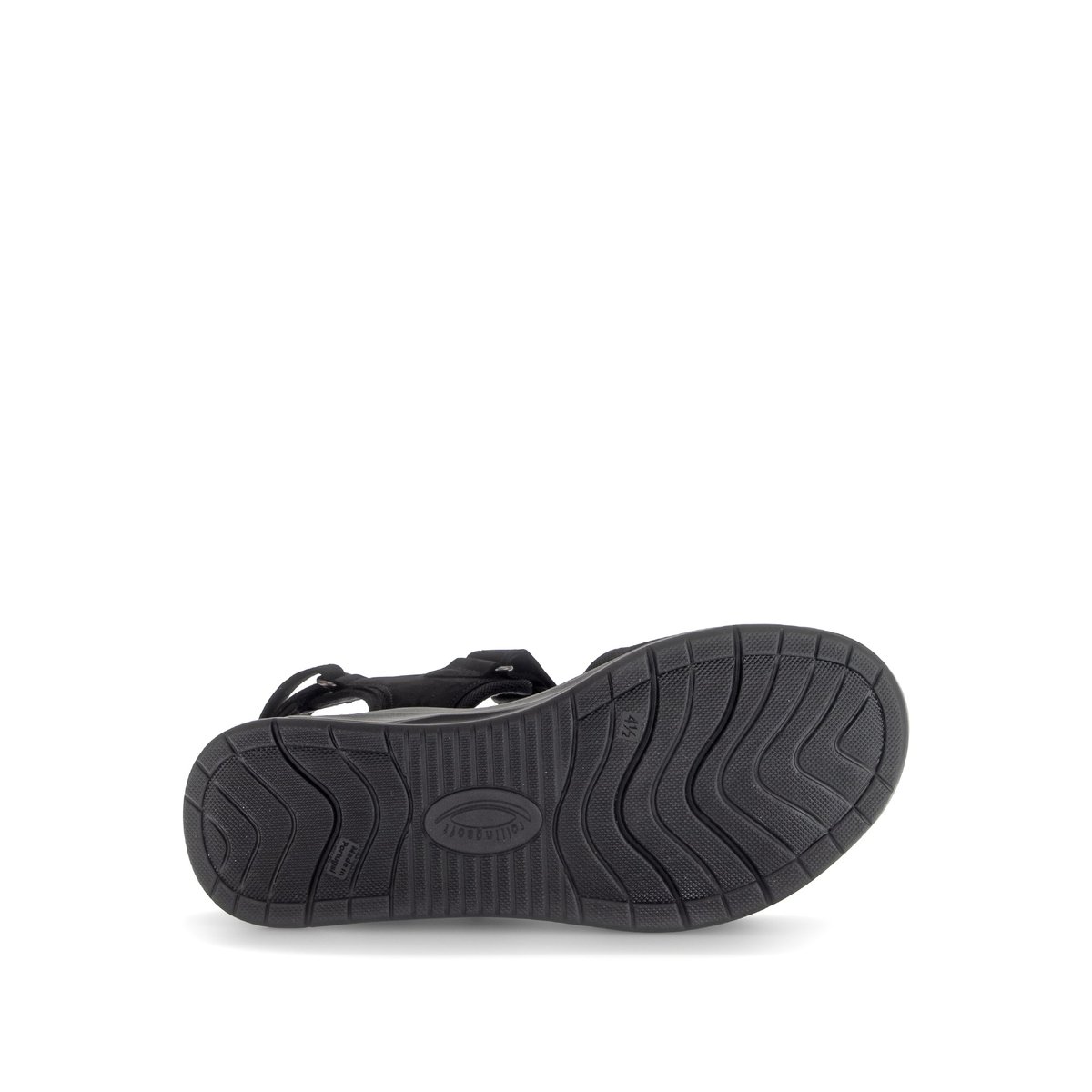 Sandales en cuir à talon compensé noir, GABOR