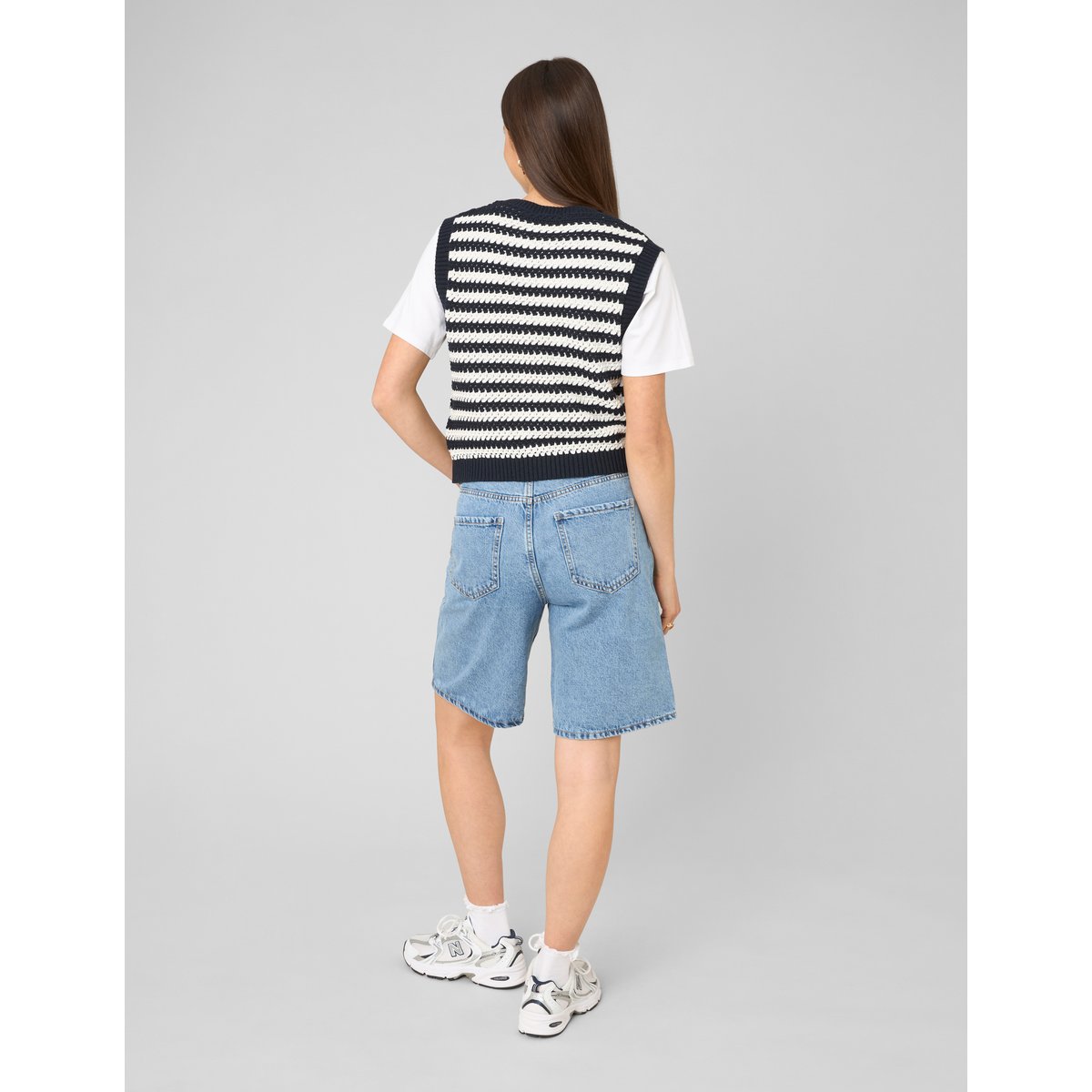 Gilet sans manches blanc écru, BZB