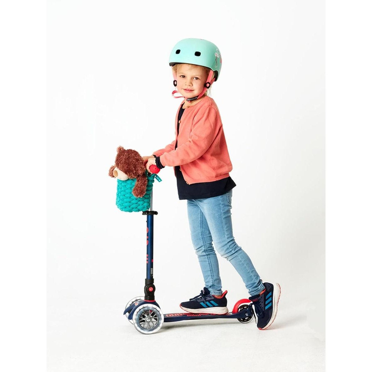 Mini Micro Deluxe pliable LED - marine rose, MICRO MOBILITY