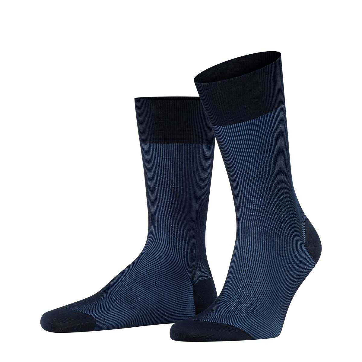 Chaussettes Fine Shadow marin blue, FALKE