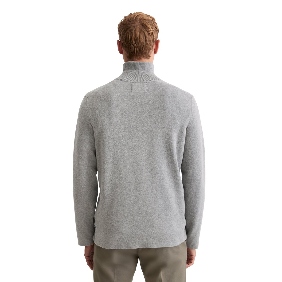 Troyer régulier en pur coton bio gris, MARC O'POLO