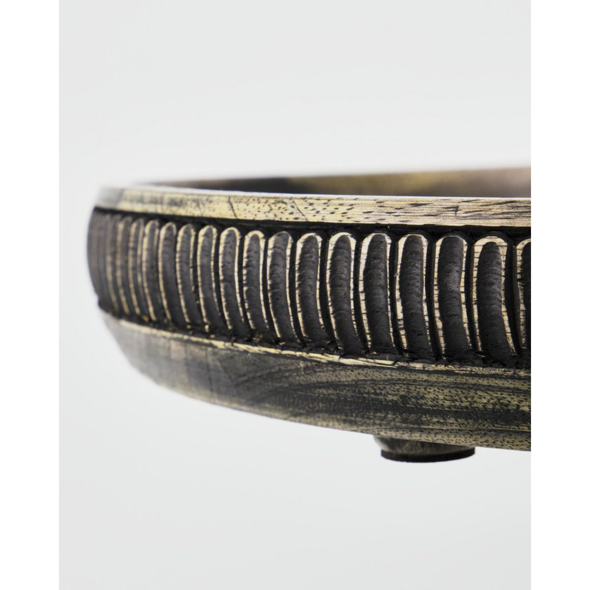 Lot de 2 plateaux en bois de manguier Loma noir, HOUSE DOCTOR