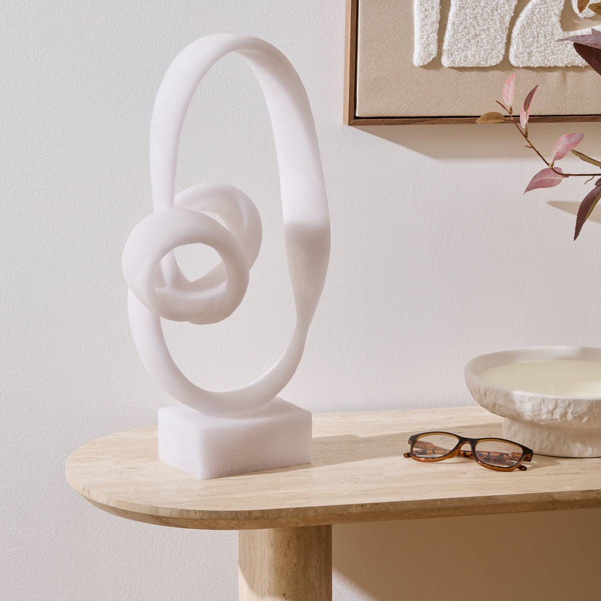 Déco à poser LOUAN blanc, ATMOSPHERA