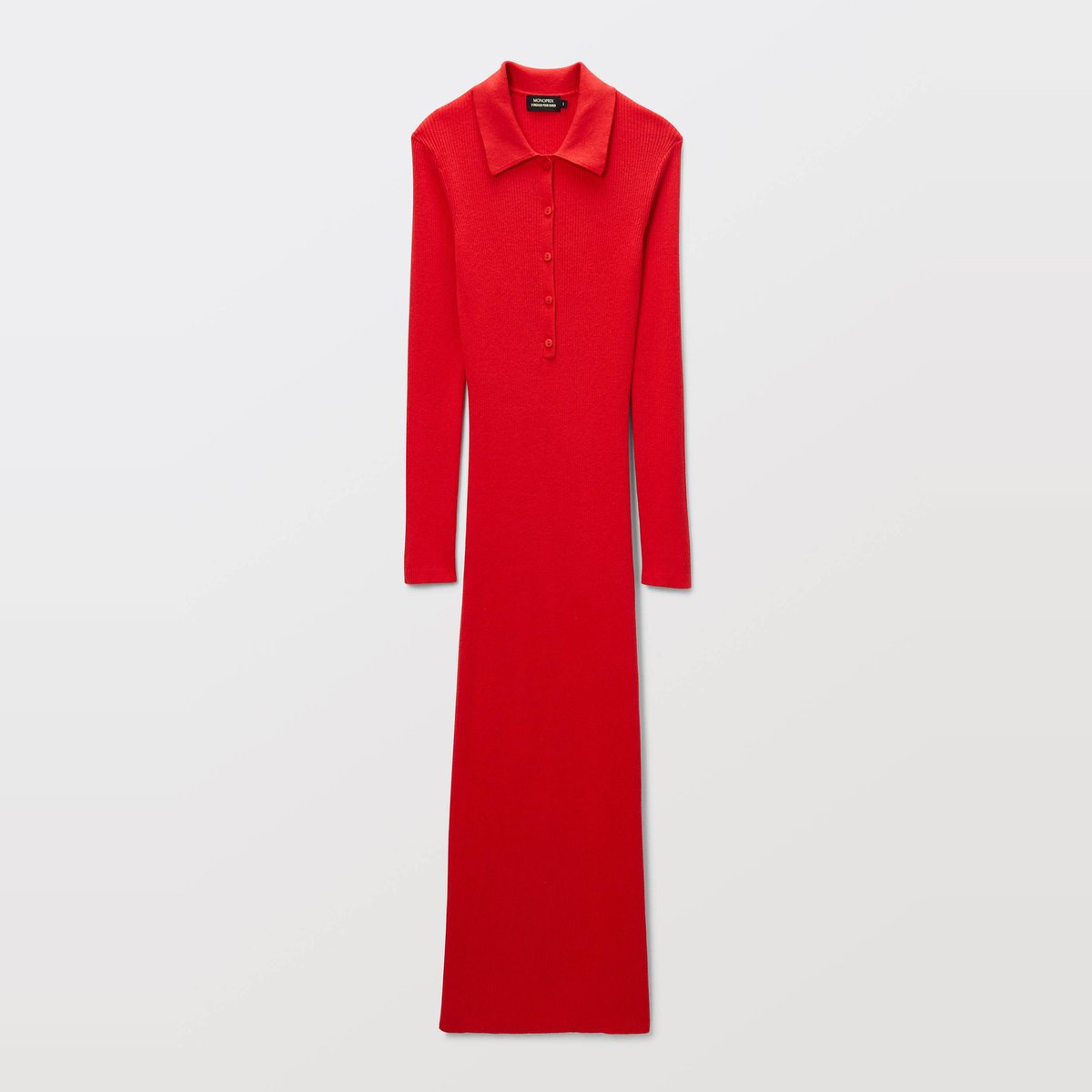 Robe polo unie contenant du coton et cachemire racing, MONOPRIX