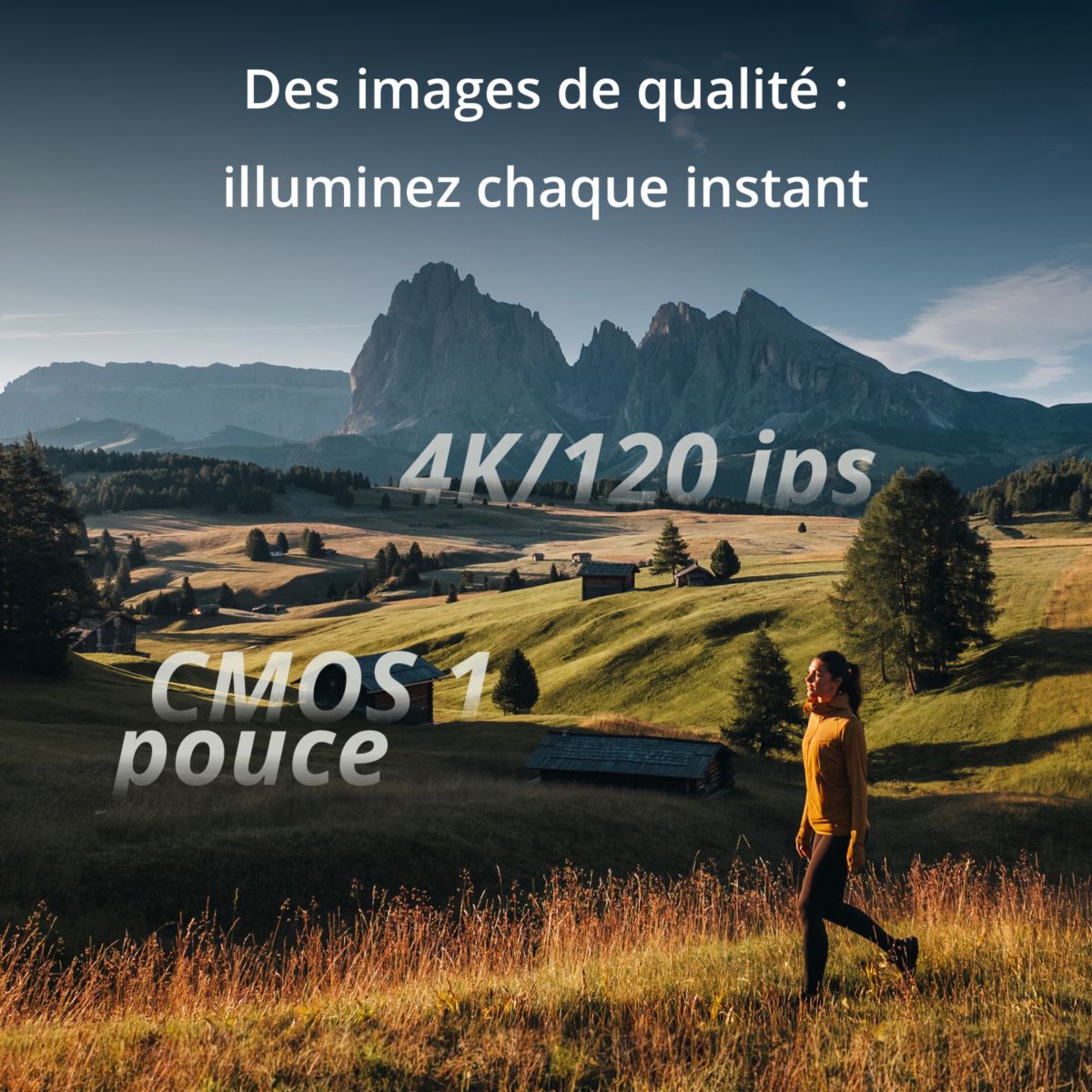 Caméra sport Osmo Pocket 3 Creator Combo couleur unique, DJI