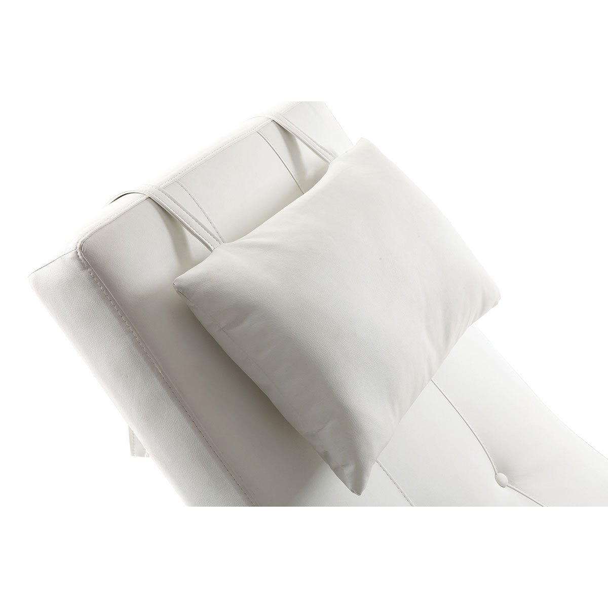 Chaise longue design MONACO blanc, MILIBOO