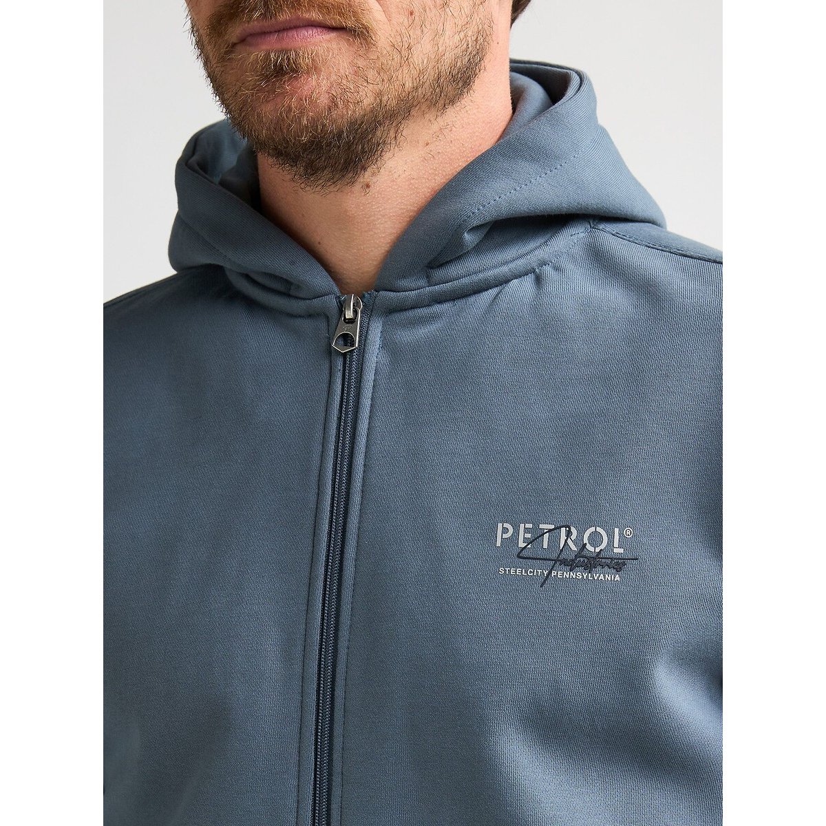 Zip-Up Hoodie storm blue, PETROL INDUSTRIES