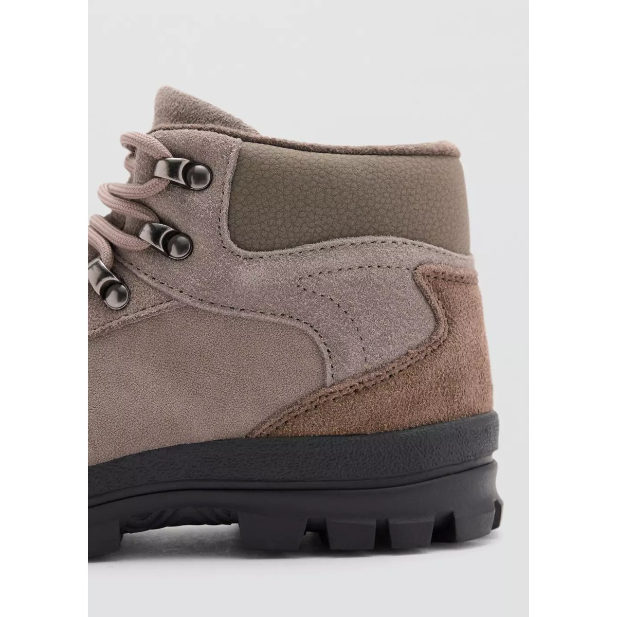 Bottes lacets élastiques gris, MANGO KIDS
