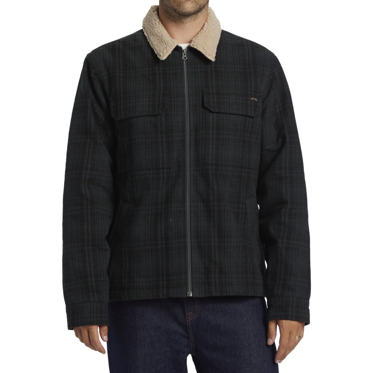 Veste doublée en sherpa BARLOW vert forest green, BILLABONG