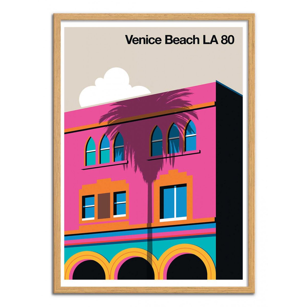 Affiche d'art - Venice Beach LA 80 - Bo Lundberg affiche d'art, WALL EDITIONS