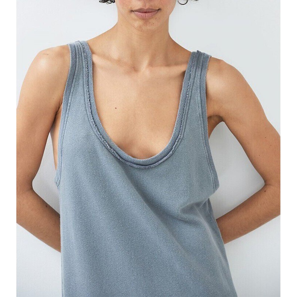 Robe longue débardeur, VIBTOWN gris, AMERICAN VINTAGE