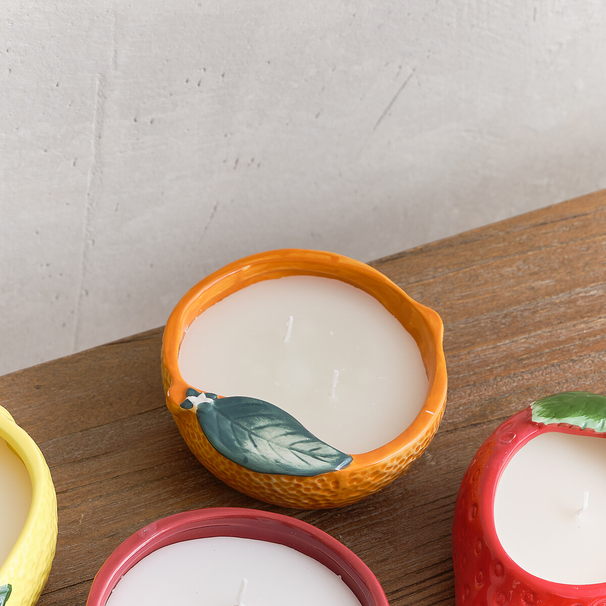 Ceramic Orange Candle orange, SO'HOME
