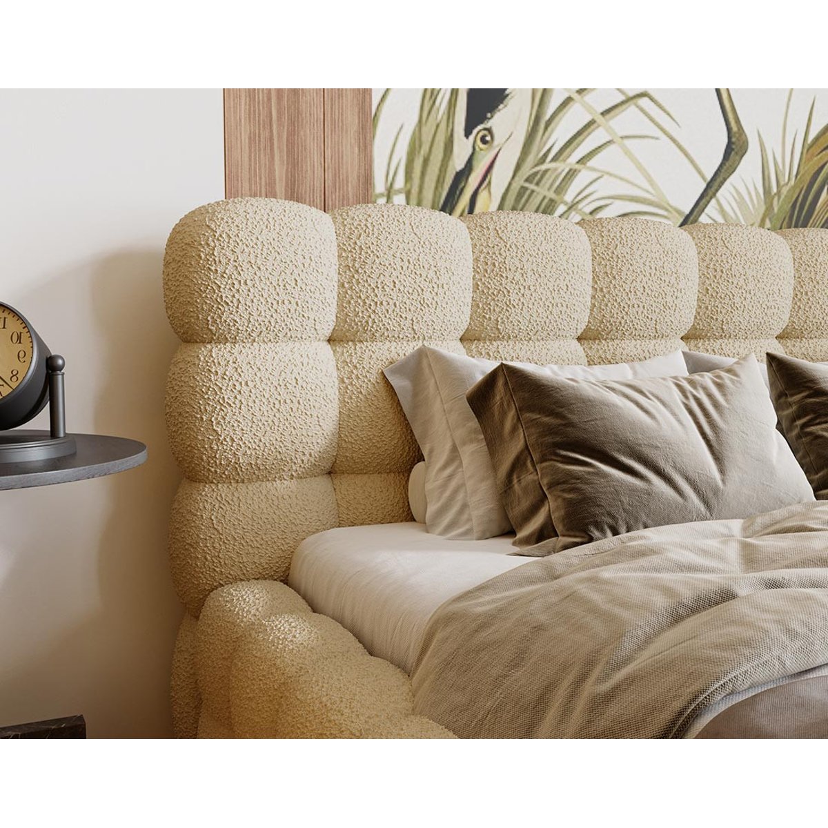 Lit coffre - DARLING beige, BEST MOBILIER