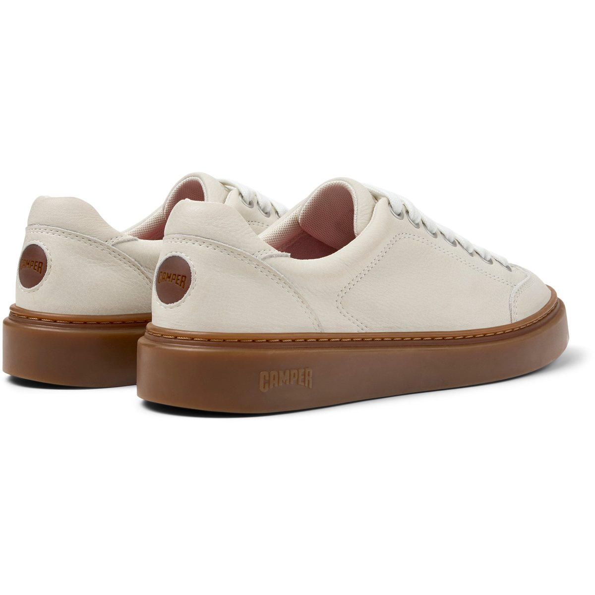 Baskets Runner Twentyfive Smooth Leather blanc naturel, CAMPER