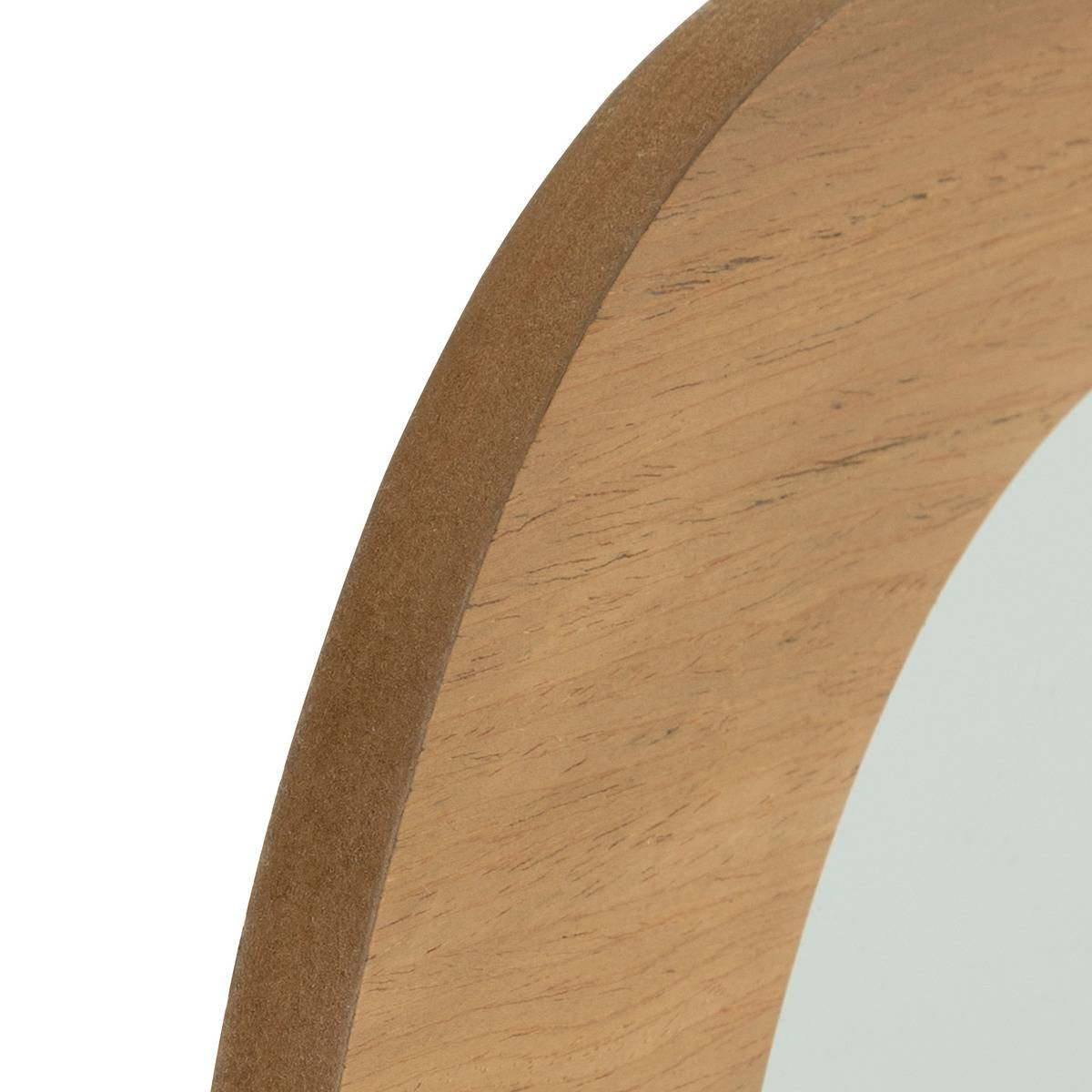Miroir mural organique en bois 70cm SOPHIE marron, ATMOSPHERA