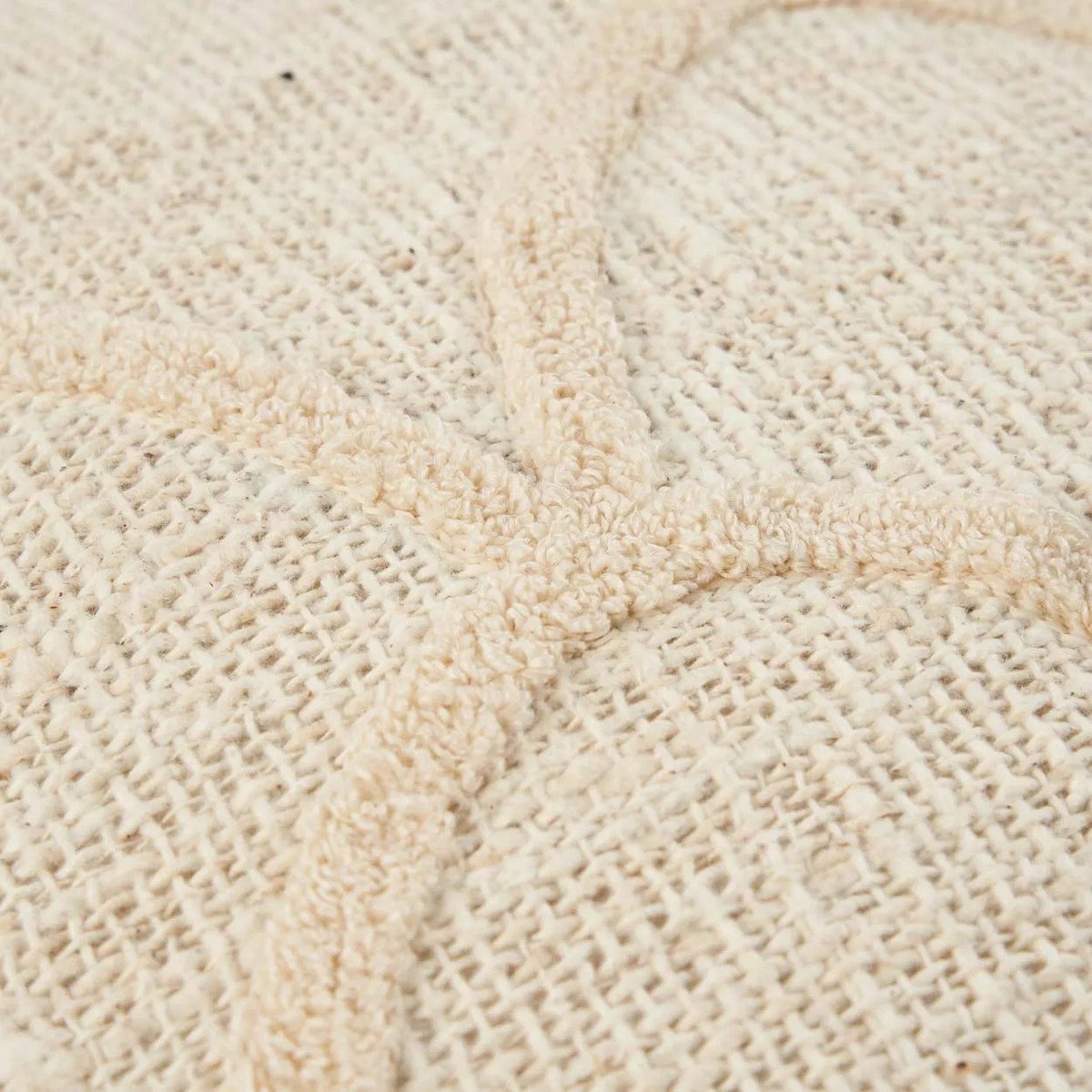 Housse de coussin en coton SAHARA beige, BAZAR BIZAR