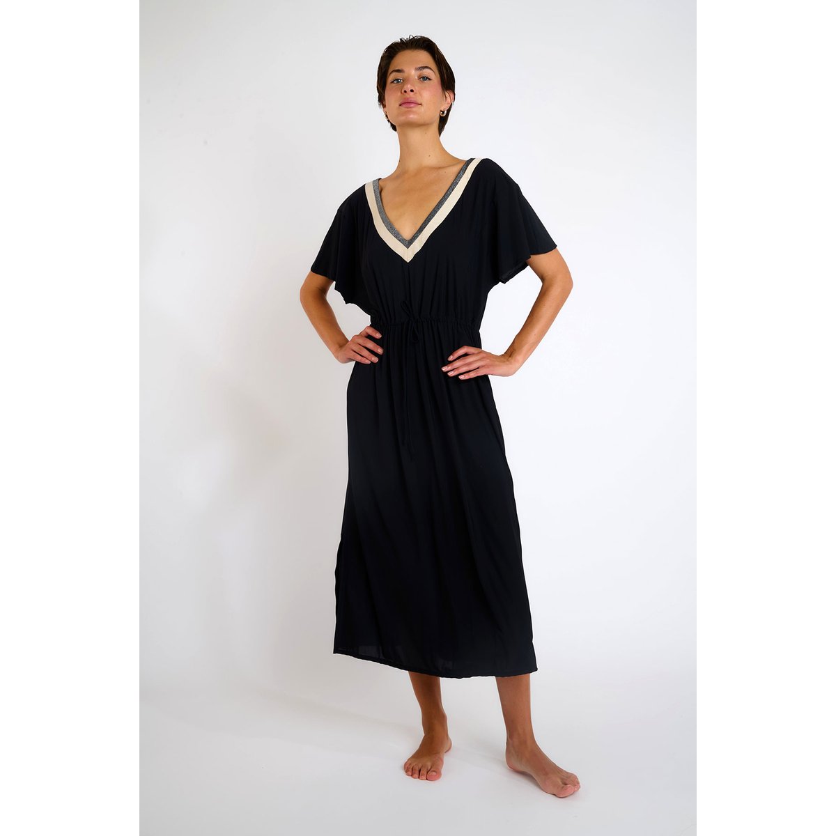 Robe beachwear Saranda - SAMOS noir, LIVIA